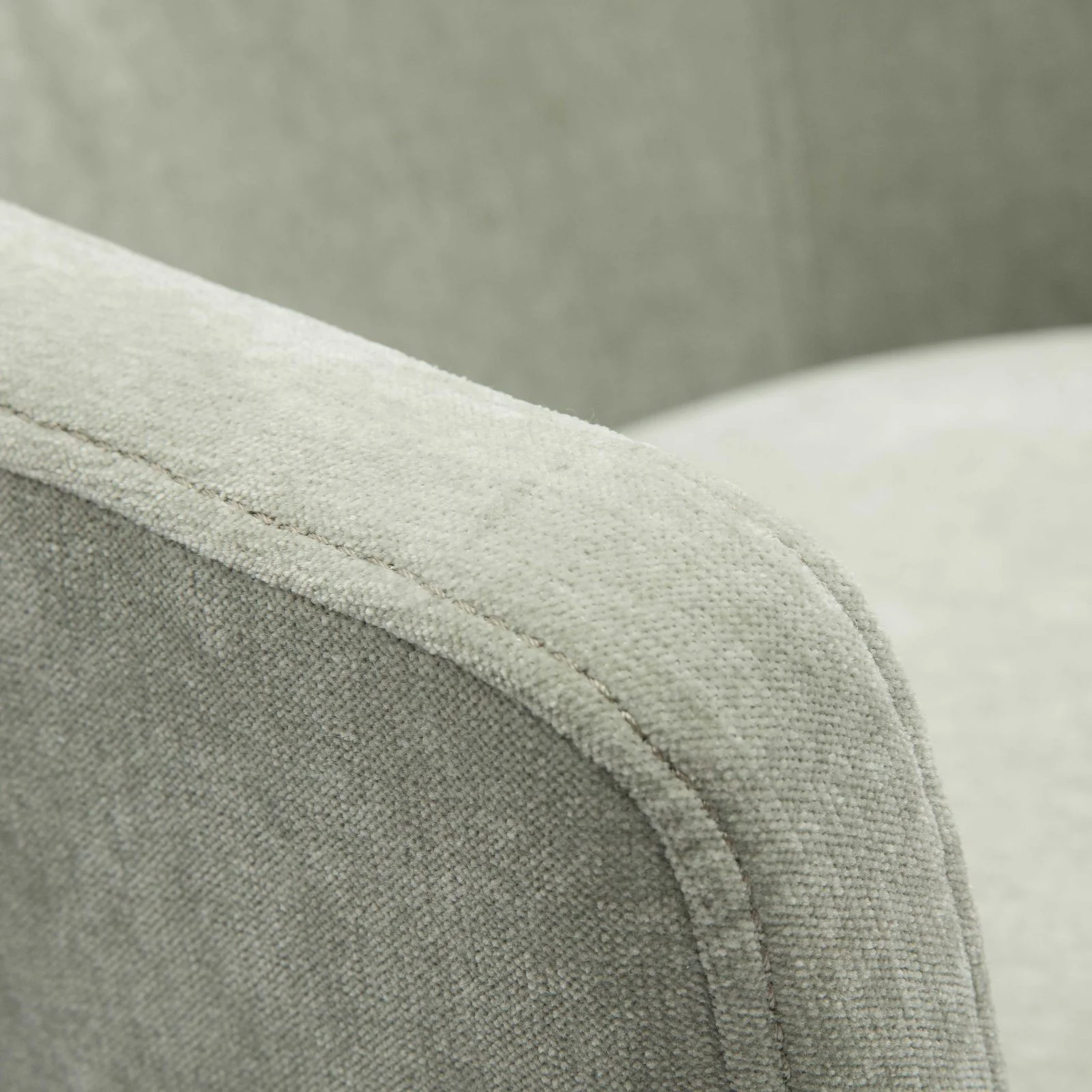 Kristen Light Green Upcycled Chenille Rolling Desk Chair - Image 5