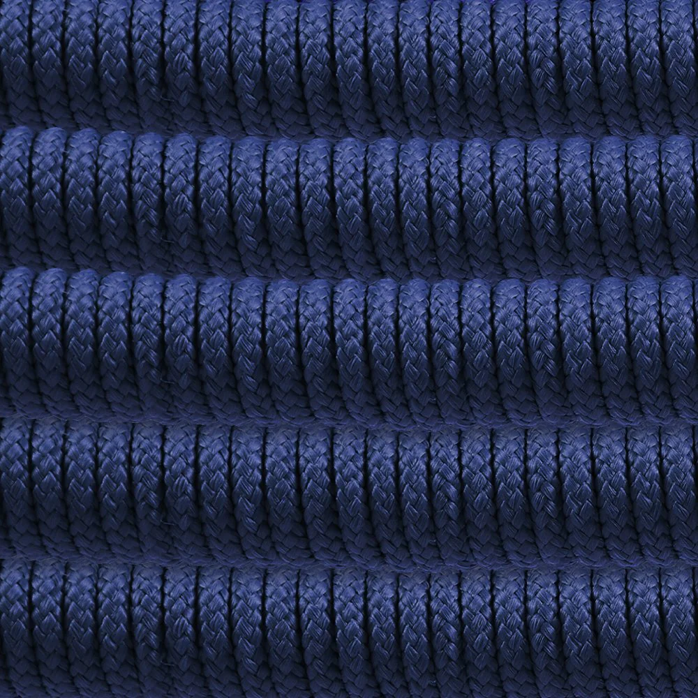 Kylie and Clip 3 Piece Outdoor Patio 36" Dining Set in Black Eucalyptus Wood and Blue Rope - Image 9