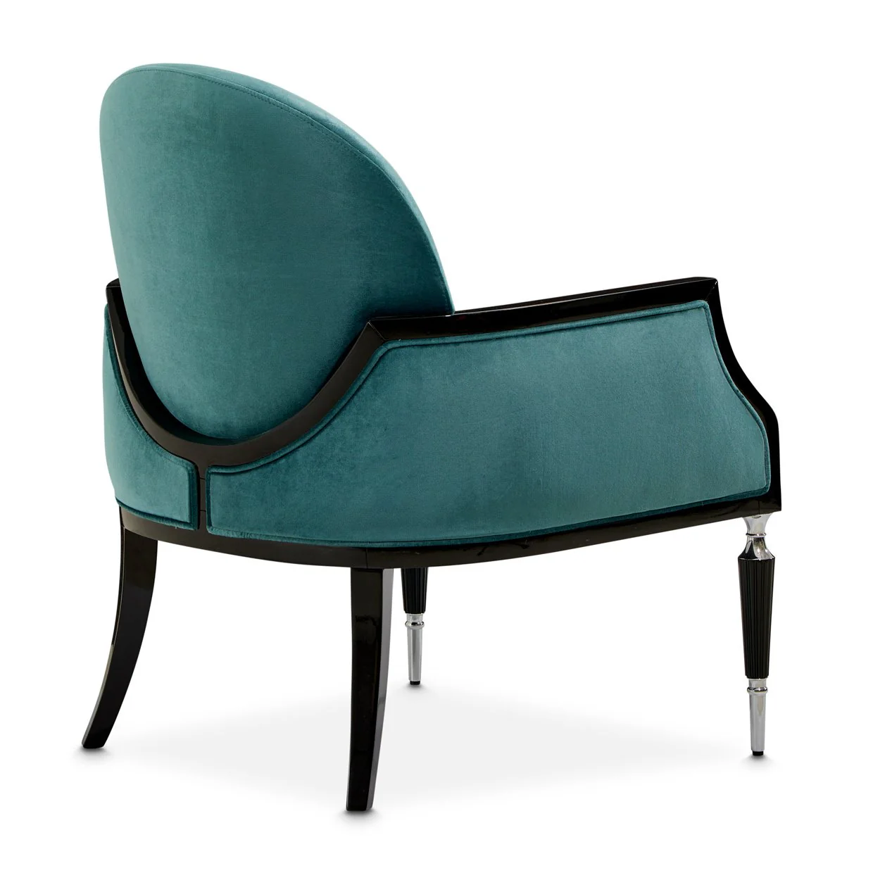 La Francaise Accent Chair - Azure/Black - Image 4