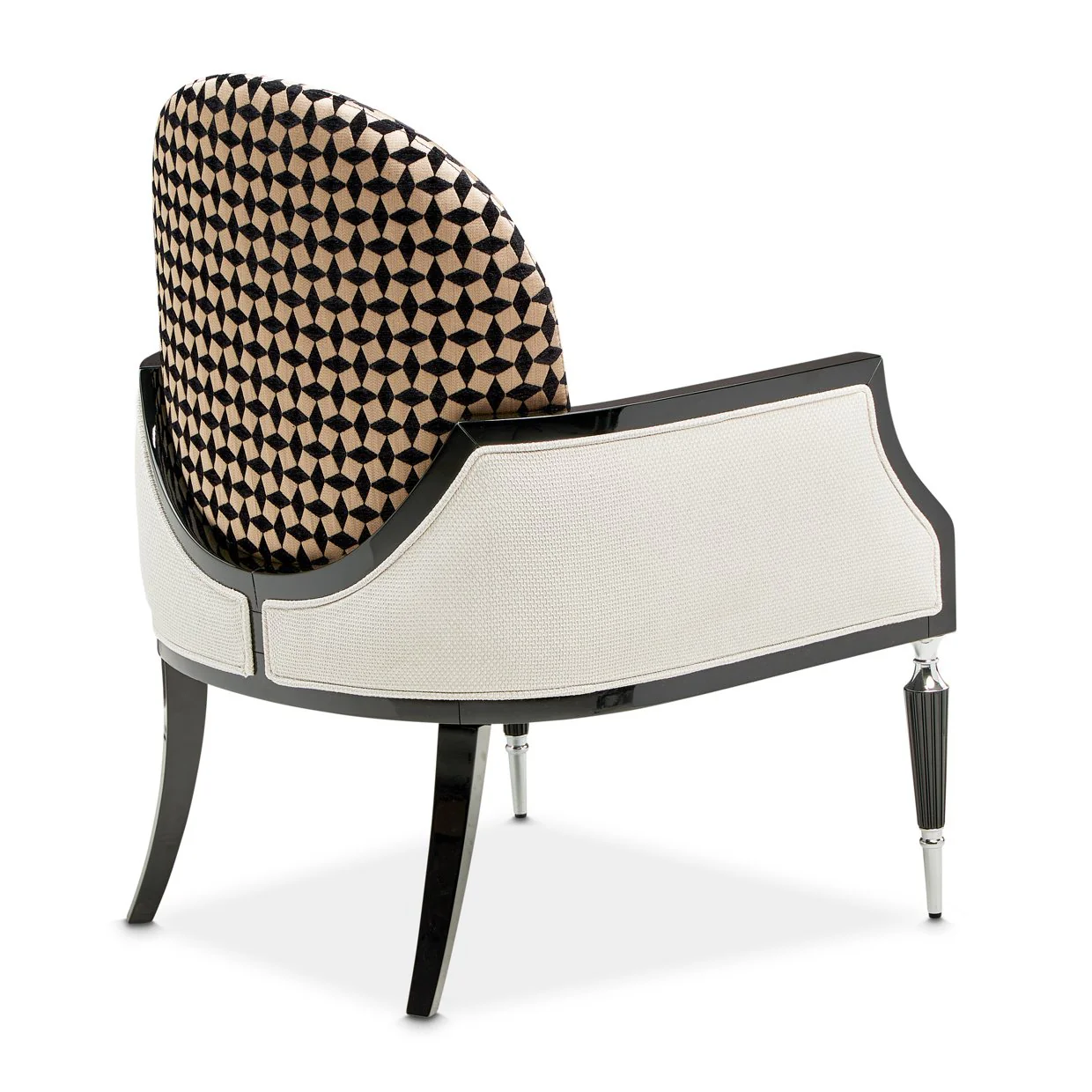 La Francaise Accent Chair - Cafe au Lait/Black - Image 4