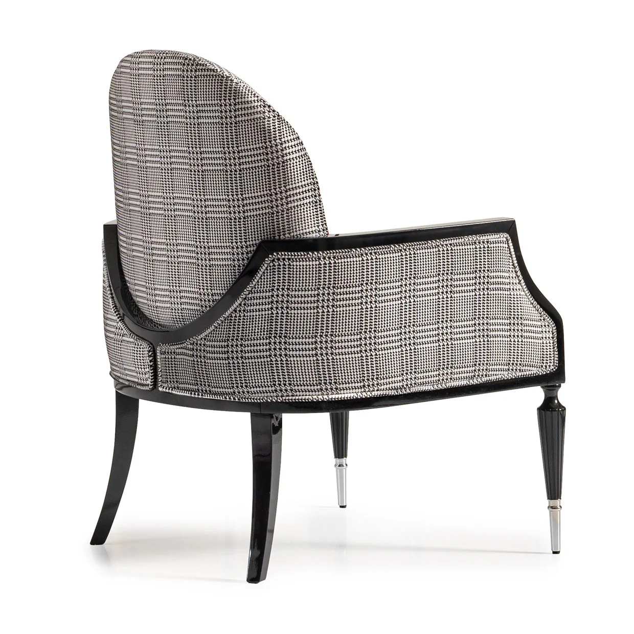 La Francaise Accent Chair - Domino/Black - Image 4