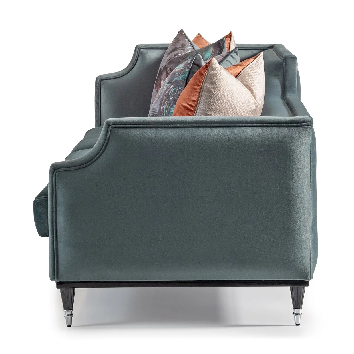 La Francaise Mansion Sofa - Azure/Black - Image 2