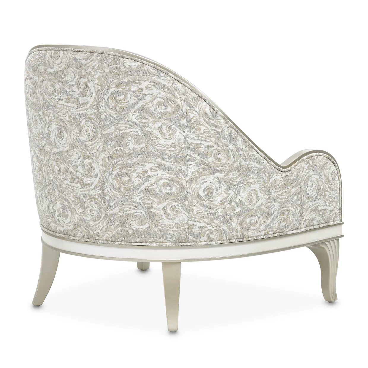 La Marisia Chenille Accent Chair - Tranquil/Light Champagne - Image 4