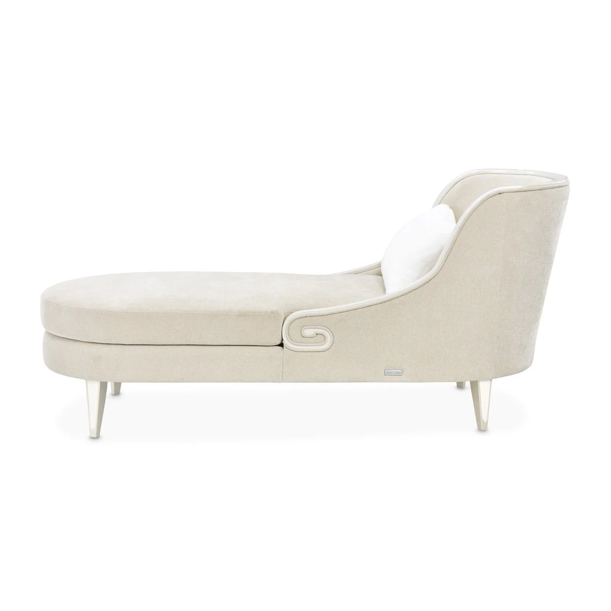 La Marisia Chenille Chaise - Tranquil/Light Champagne - Image 7