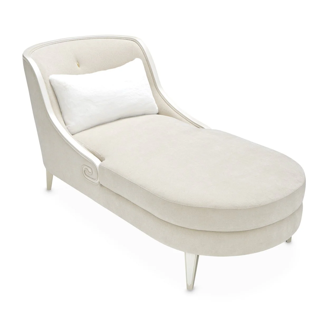 La Marisia Chenille Chaise - Tranquil/Light Champagne - Image 8