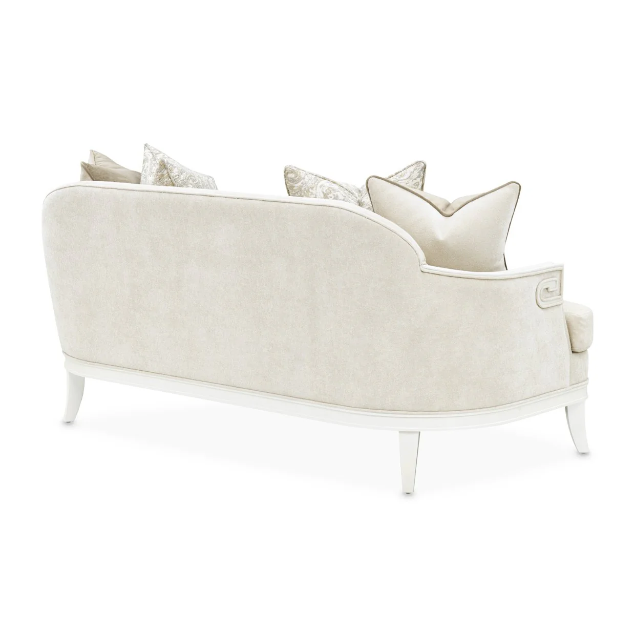 La Marisia Chenille Loveseat - Tranquil/Creamy Pearl - Image 4