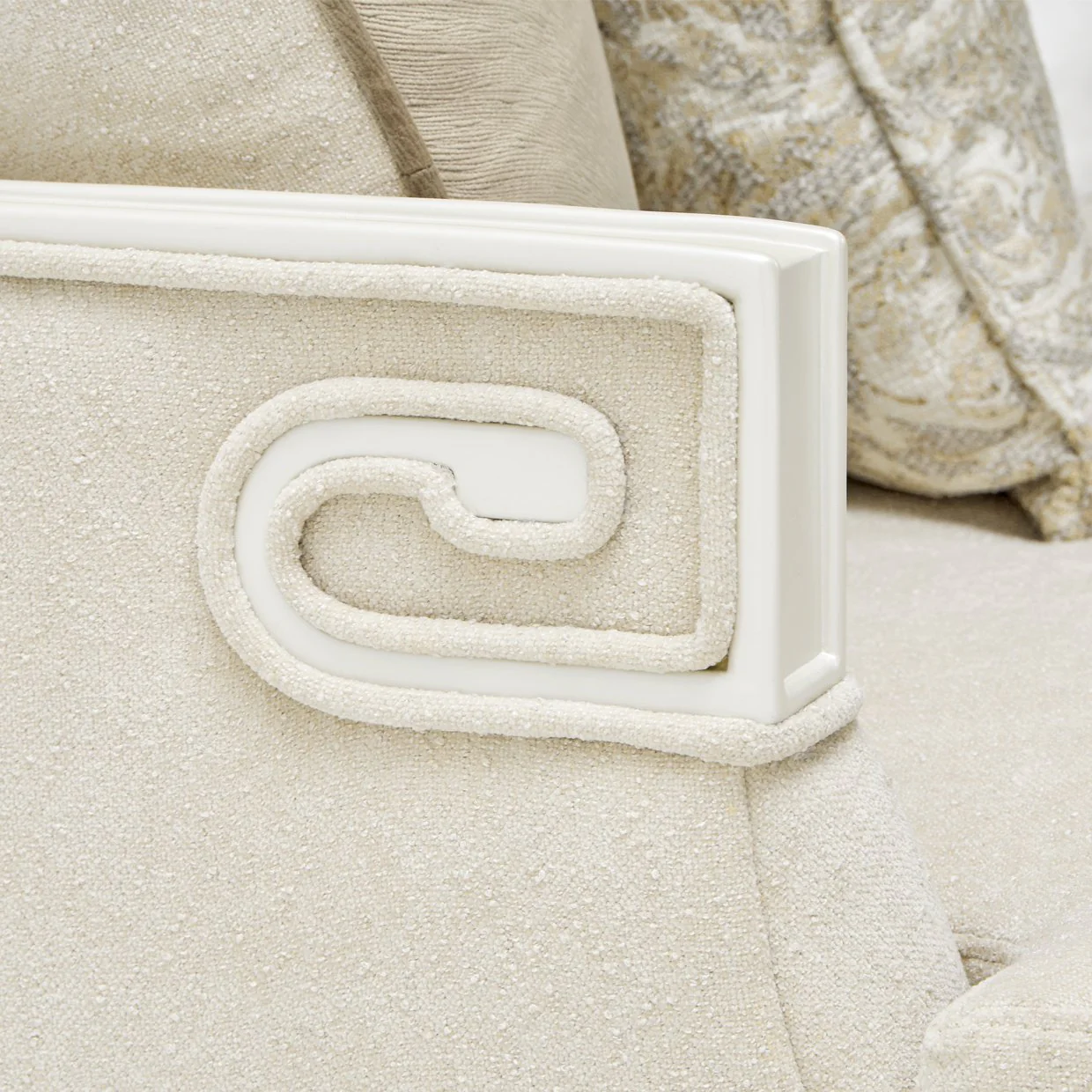 La Marisia Chenille Sofa - Tranquil/Creamy Pearl - Image 16