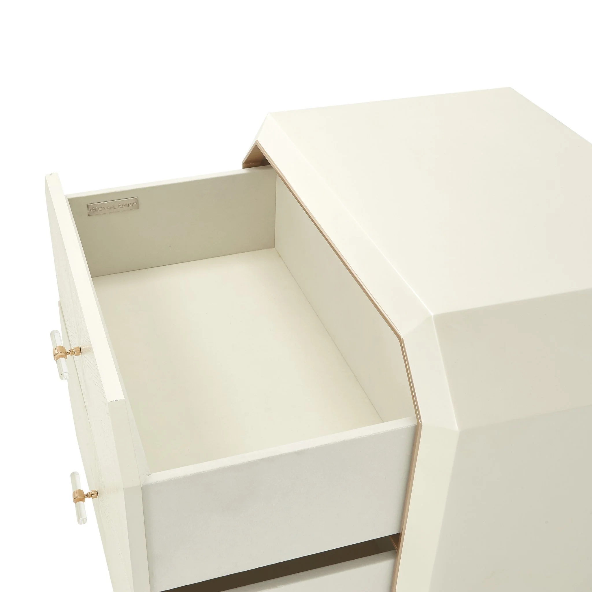 La Rachelle 2-Drawer Nightstand - Champagne - Image 3