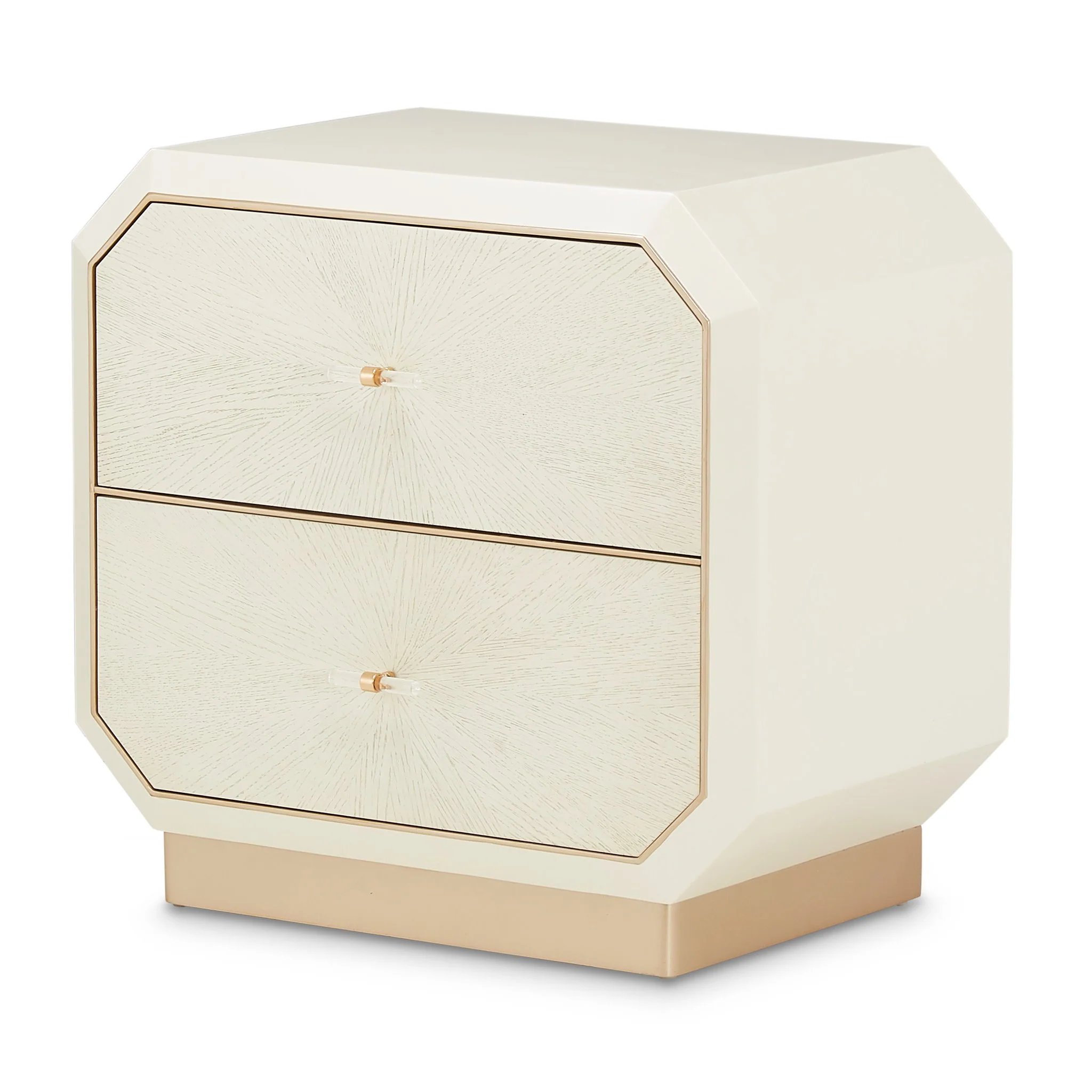 La Rachelle 2-Drawer Nightstand - Champagne - Image 7