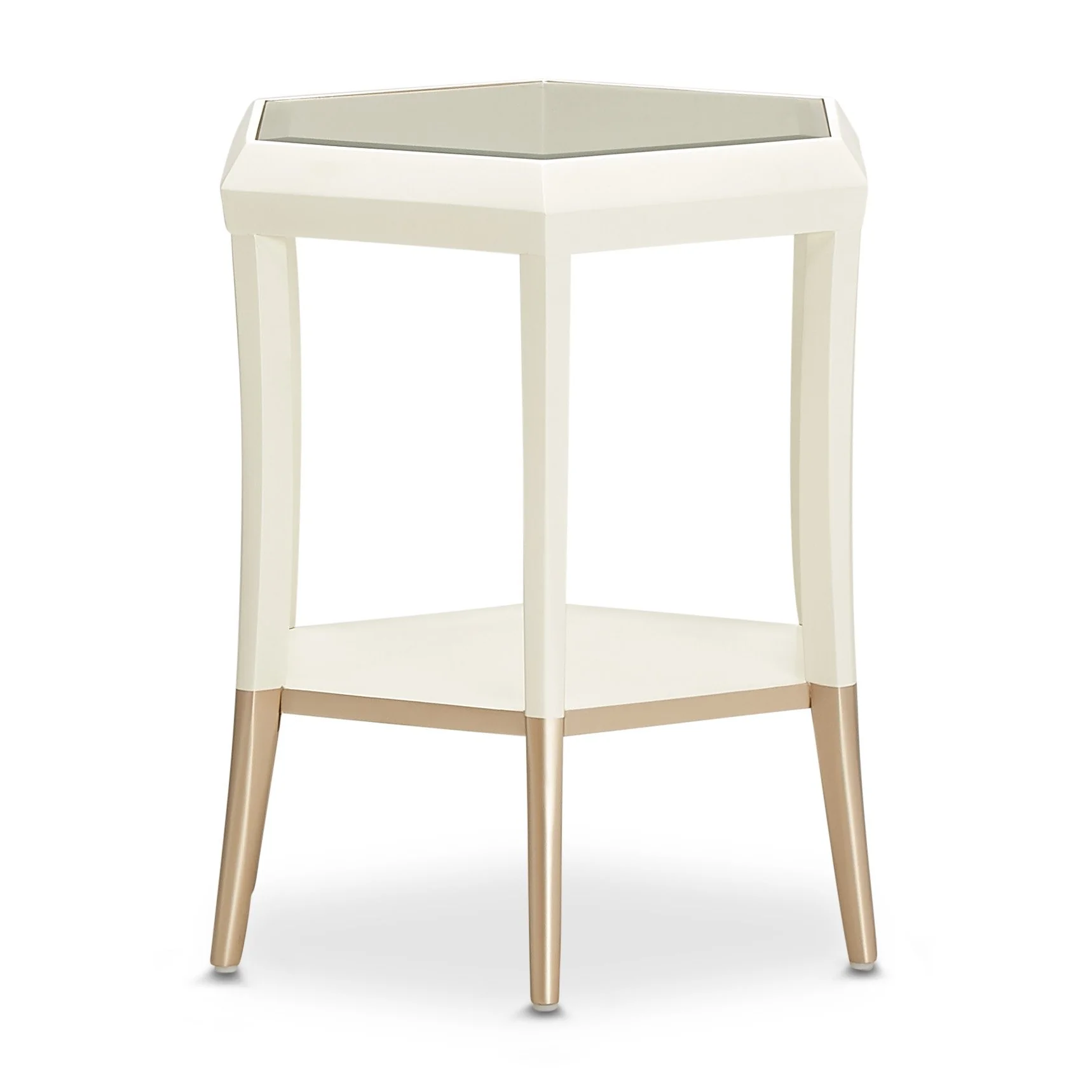 La Rachelle Hexagon Accent Table - Champagne - Image 2