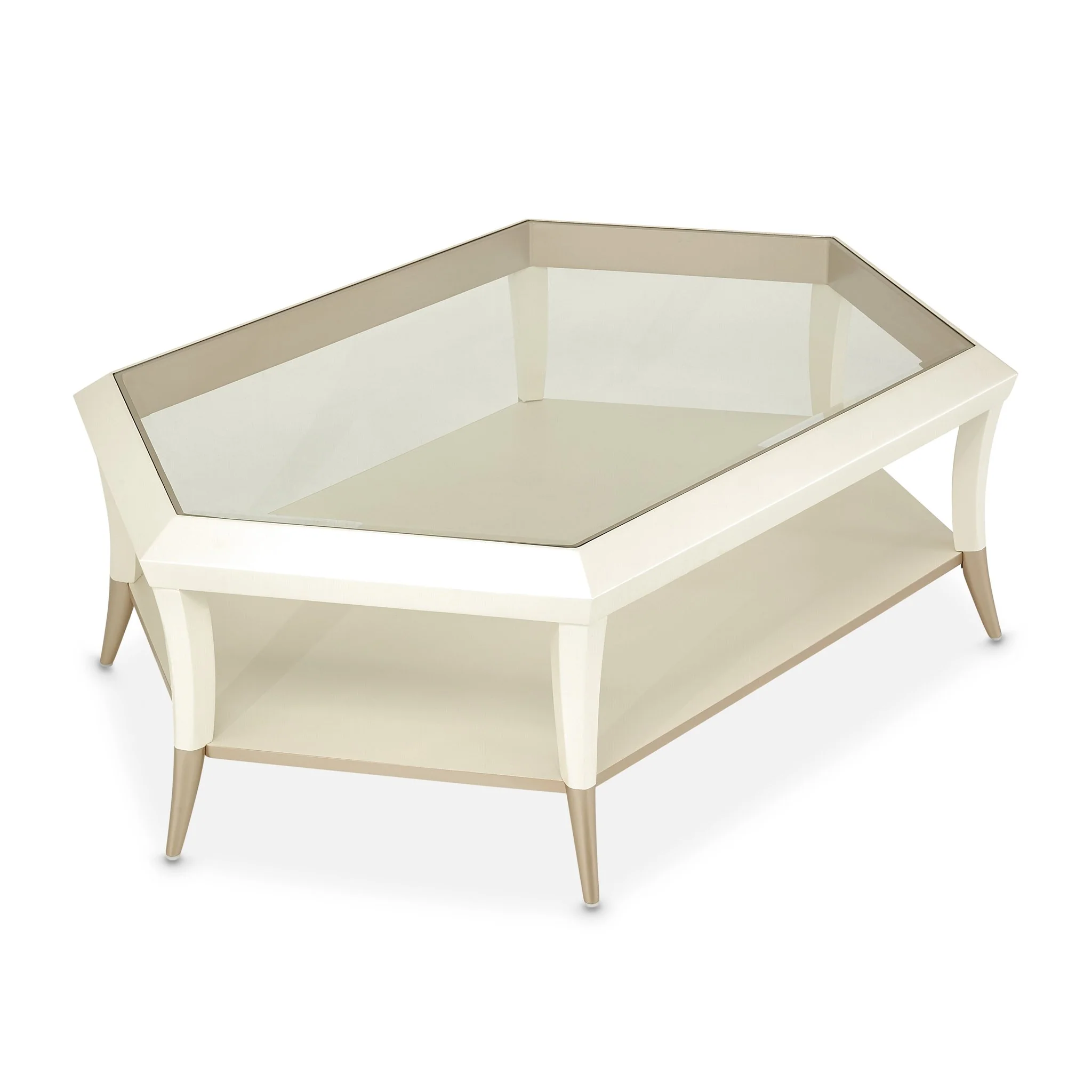 La Rachelle Hexagon Cocktail Table - Champagne - Image 2