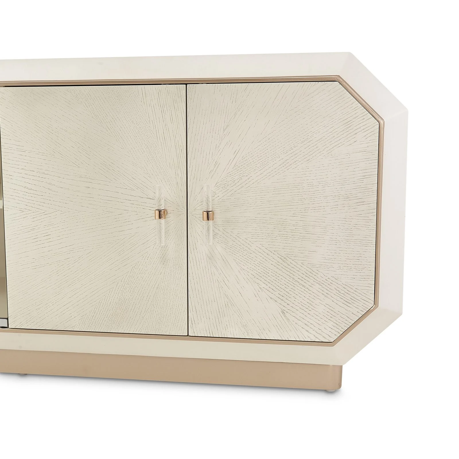 La Rachelle Media Cabinet - Champagne - Image 5