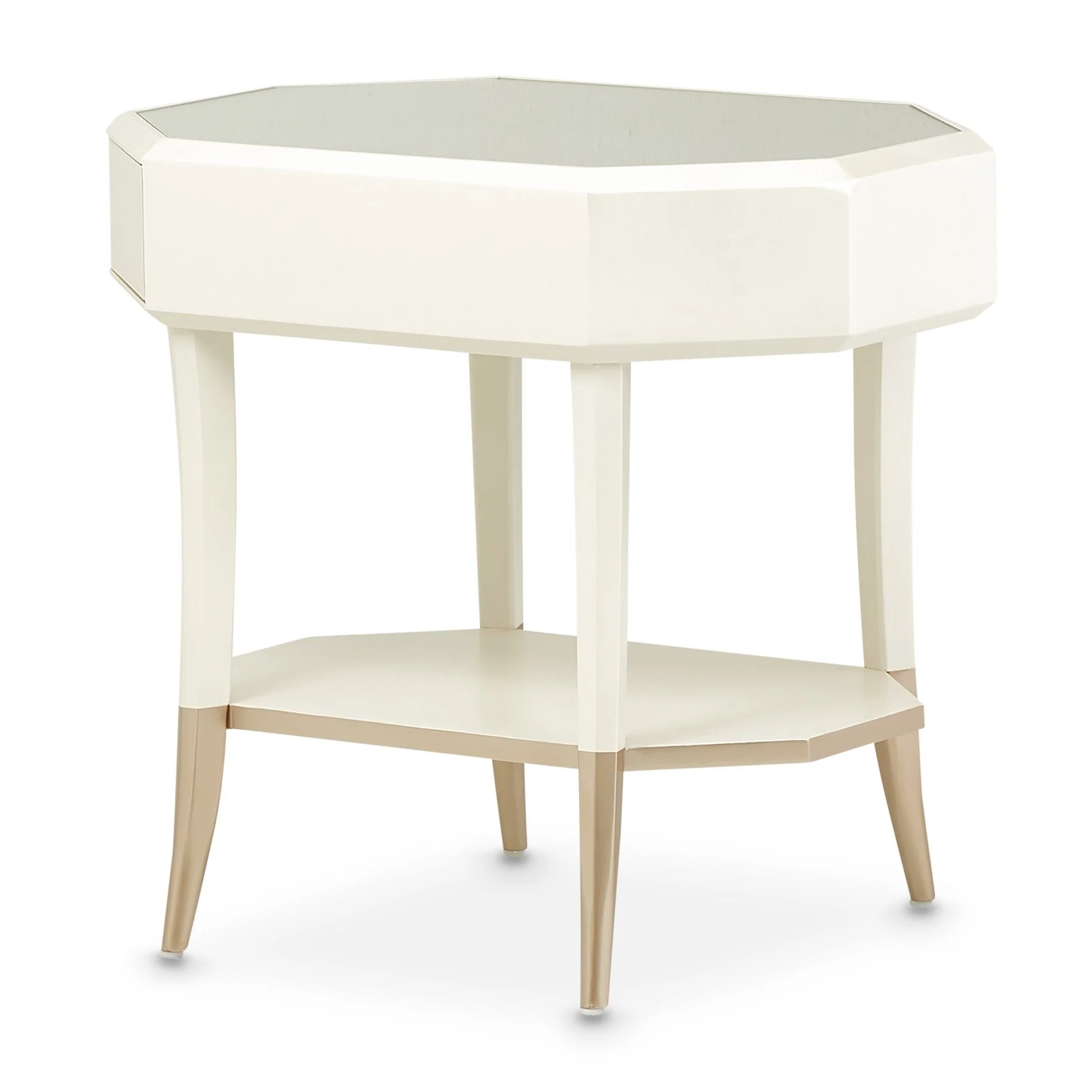 La Rachelle Octagonal End Table - Champagne - Image 3