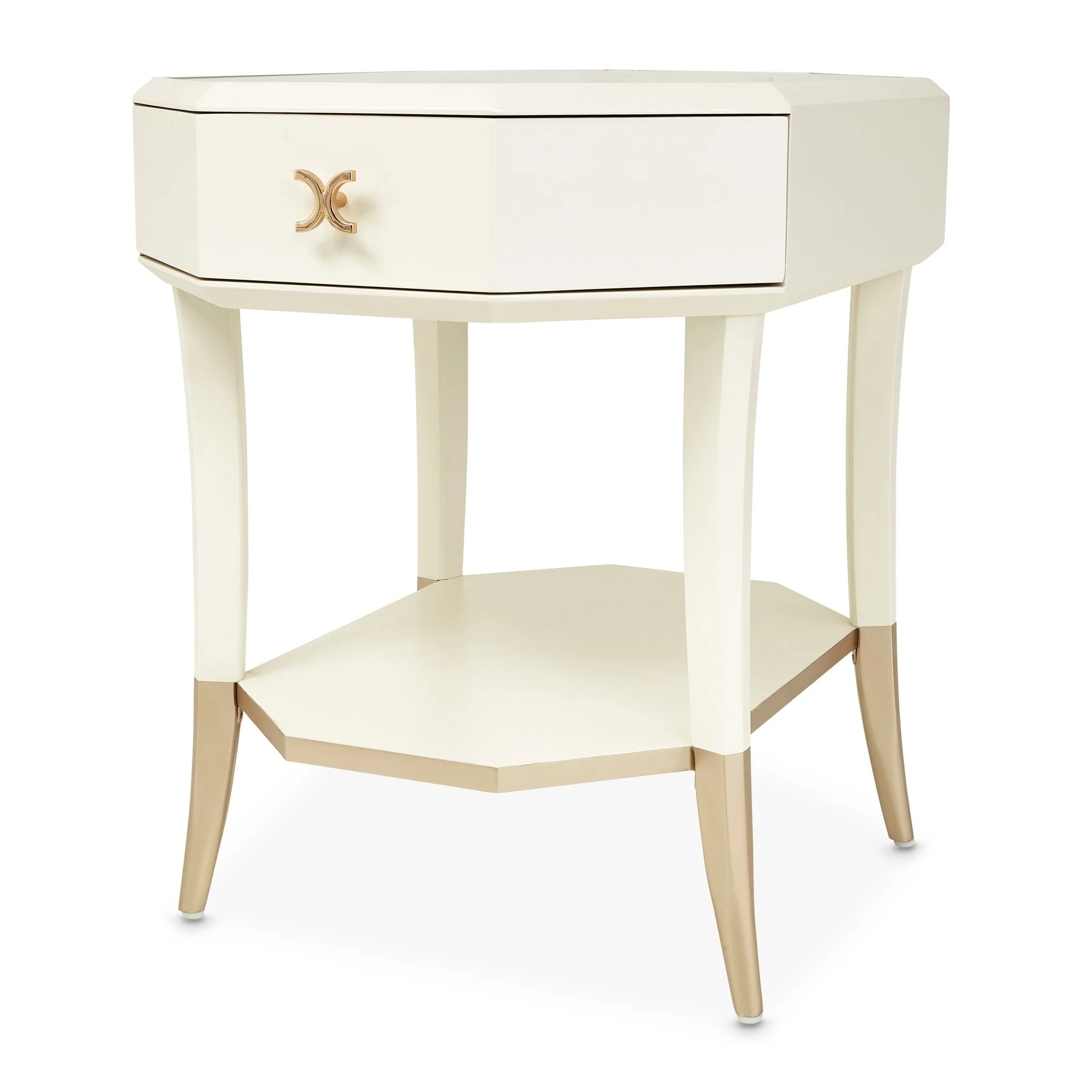 La Rachelle Octagonal End Table - Champagne - Image 7