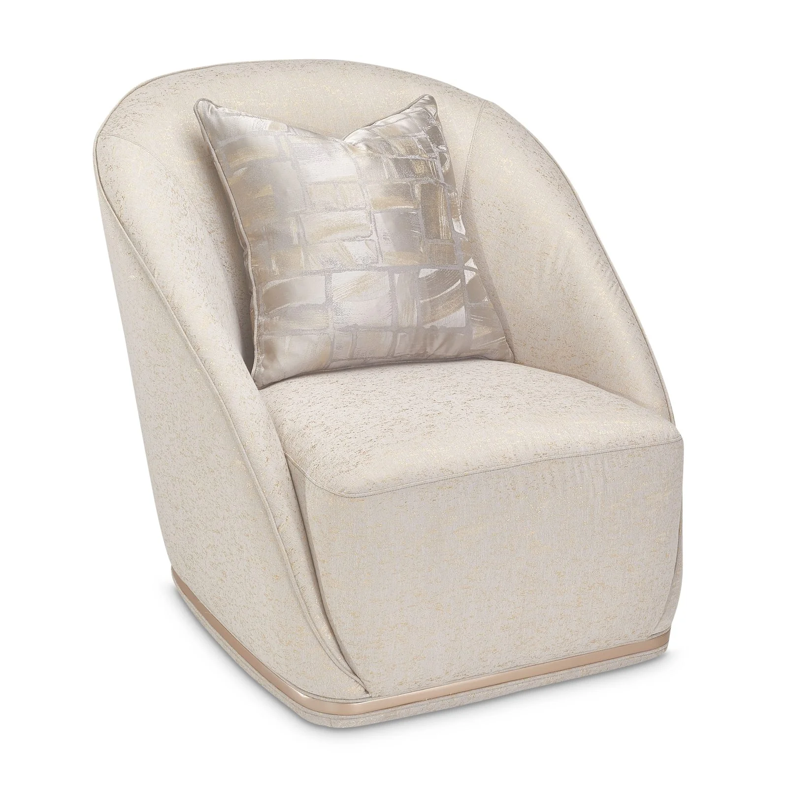 La Rachelle Swivel Chair - Gold Rush/Champagne - Image 9