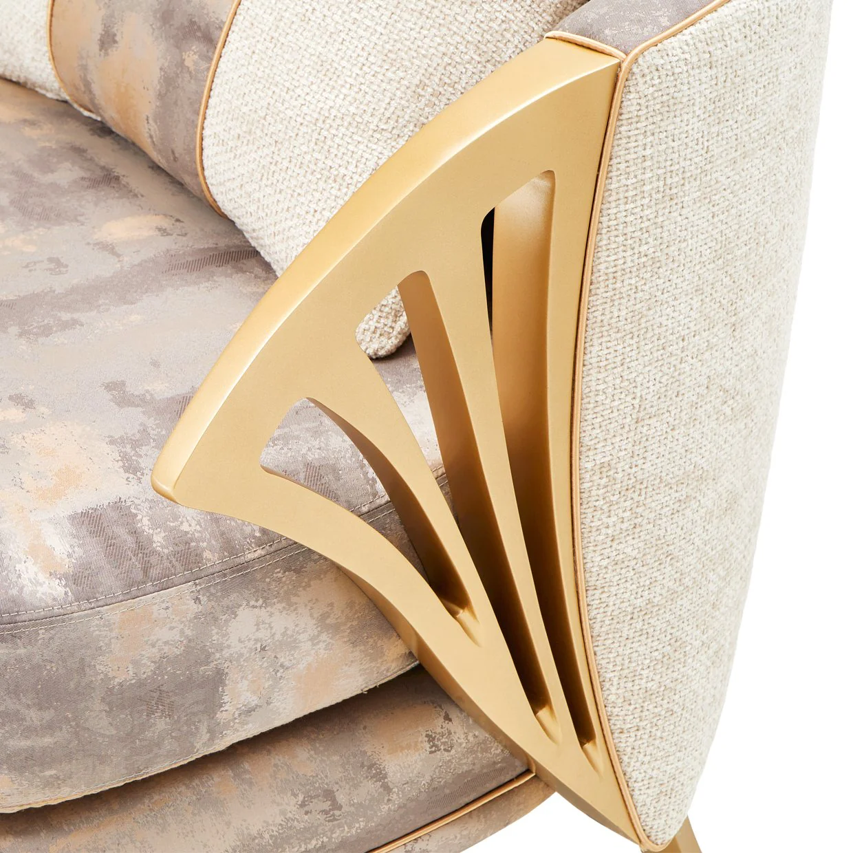 La Terrazza Accent Chair - Cappuccino/Light Champagne - Image 10