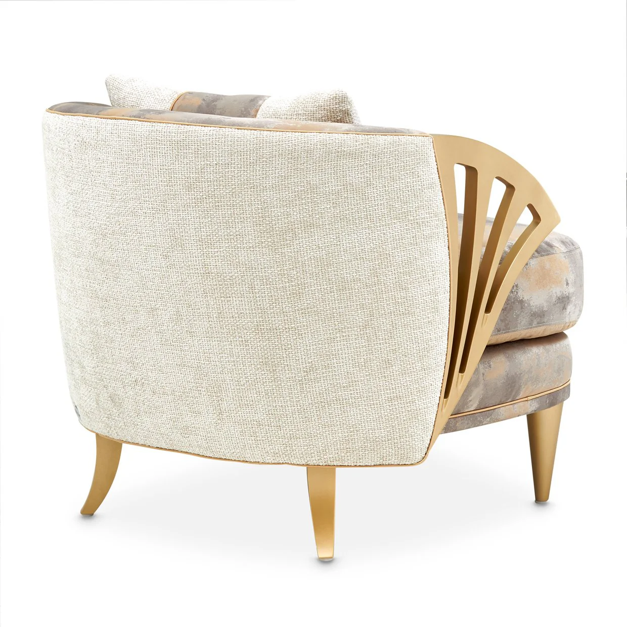 La Terrazza Accent Chair - Cappuccino/Light Champagne - Image 4