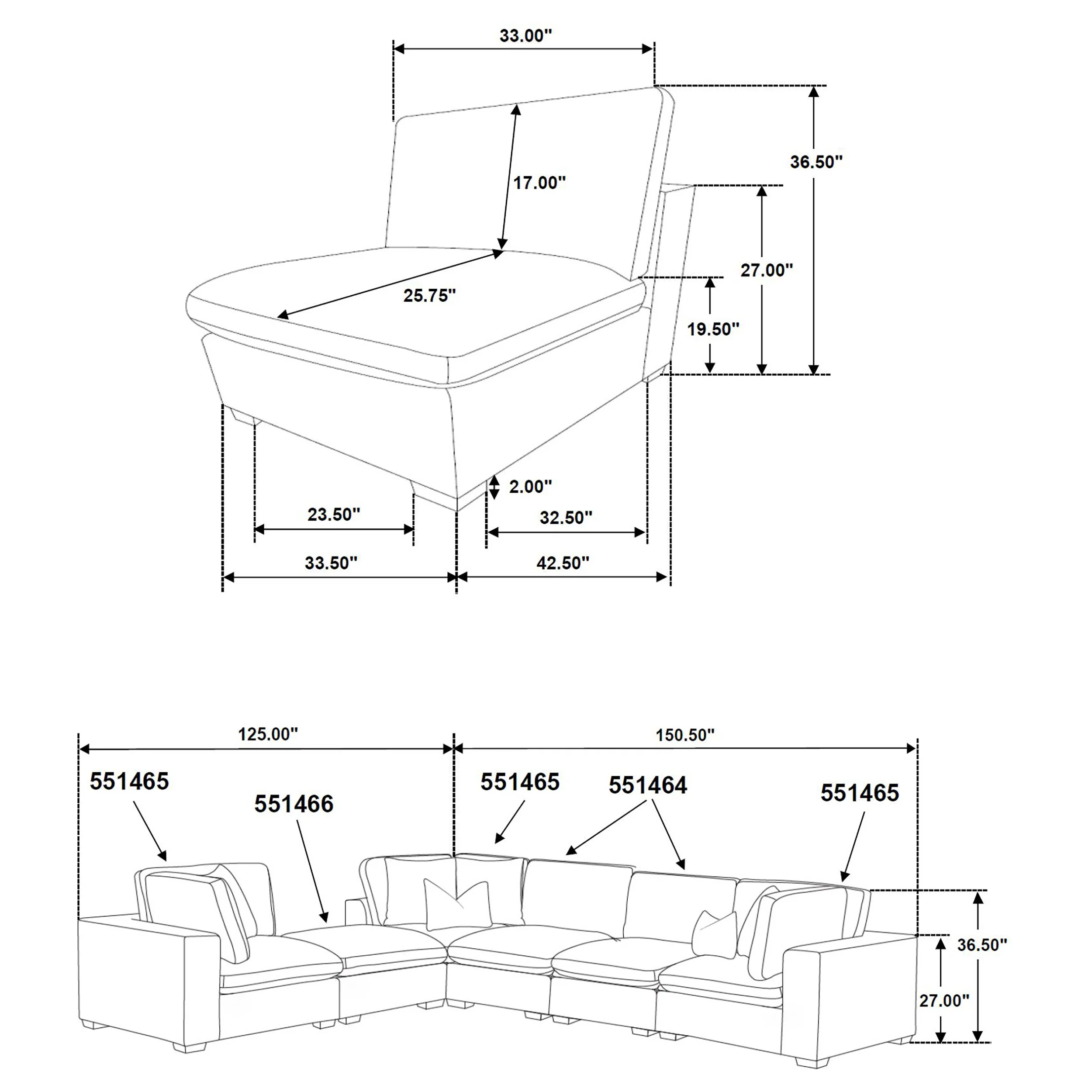 Lakeview Modular Sectional Sofa - Image 60