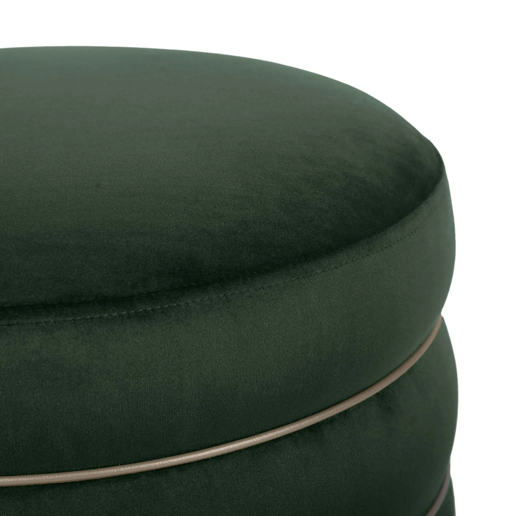 Lakka Green Velvet Ottoman - Image 5