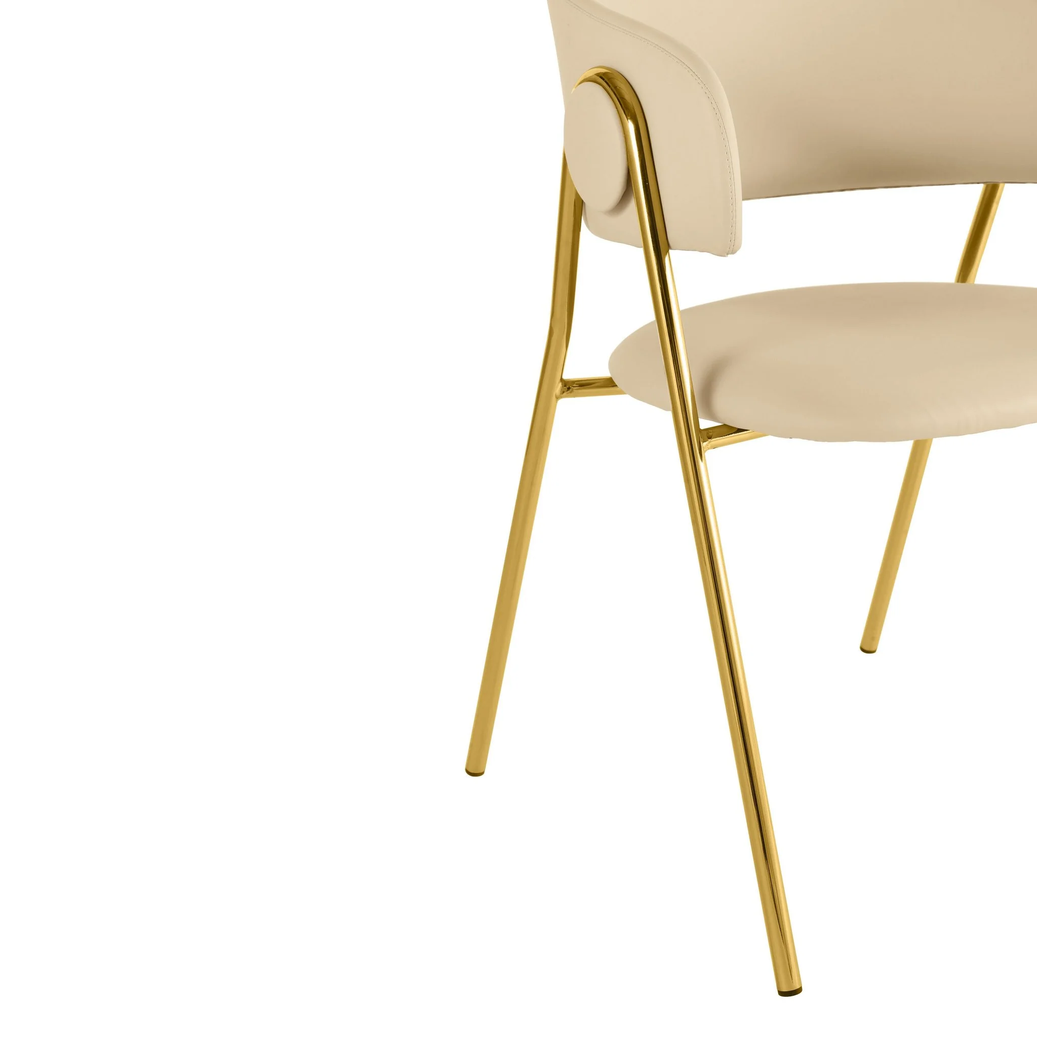Lara Cream Performance Vegan Leather Dining Chair by Inspire Me! Home Decor - Set of 2 - Image 5