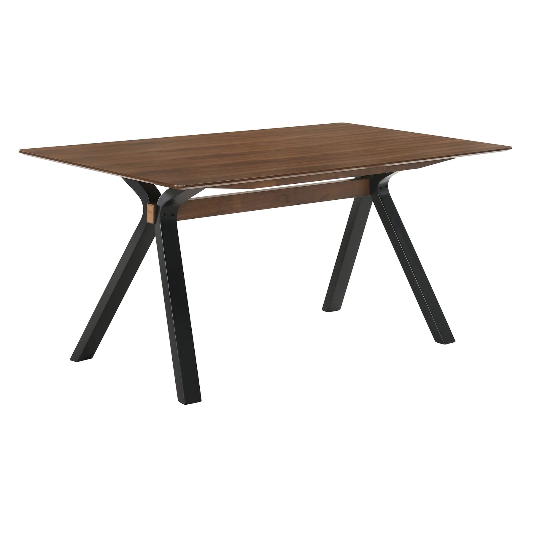 Laredo and Jackie 5 Piece Walnut Rectangular Dining Set - Image 5
