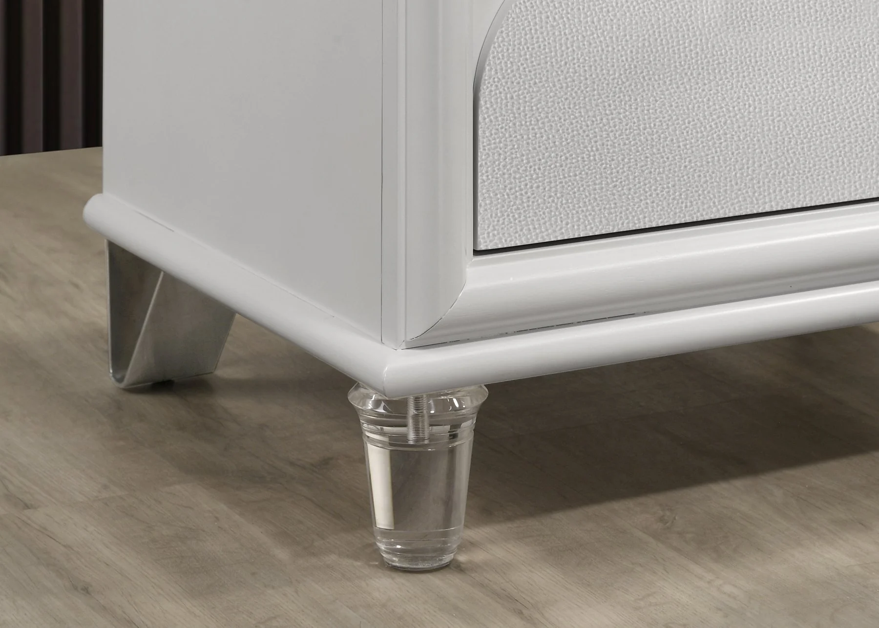 Lareina Nightstand, Pearl White - Image 4