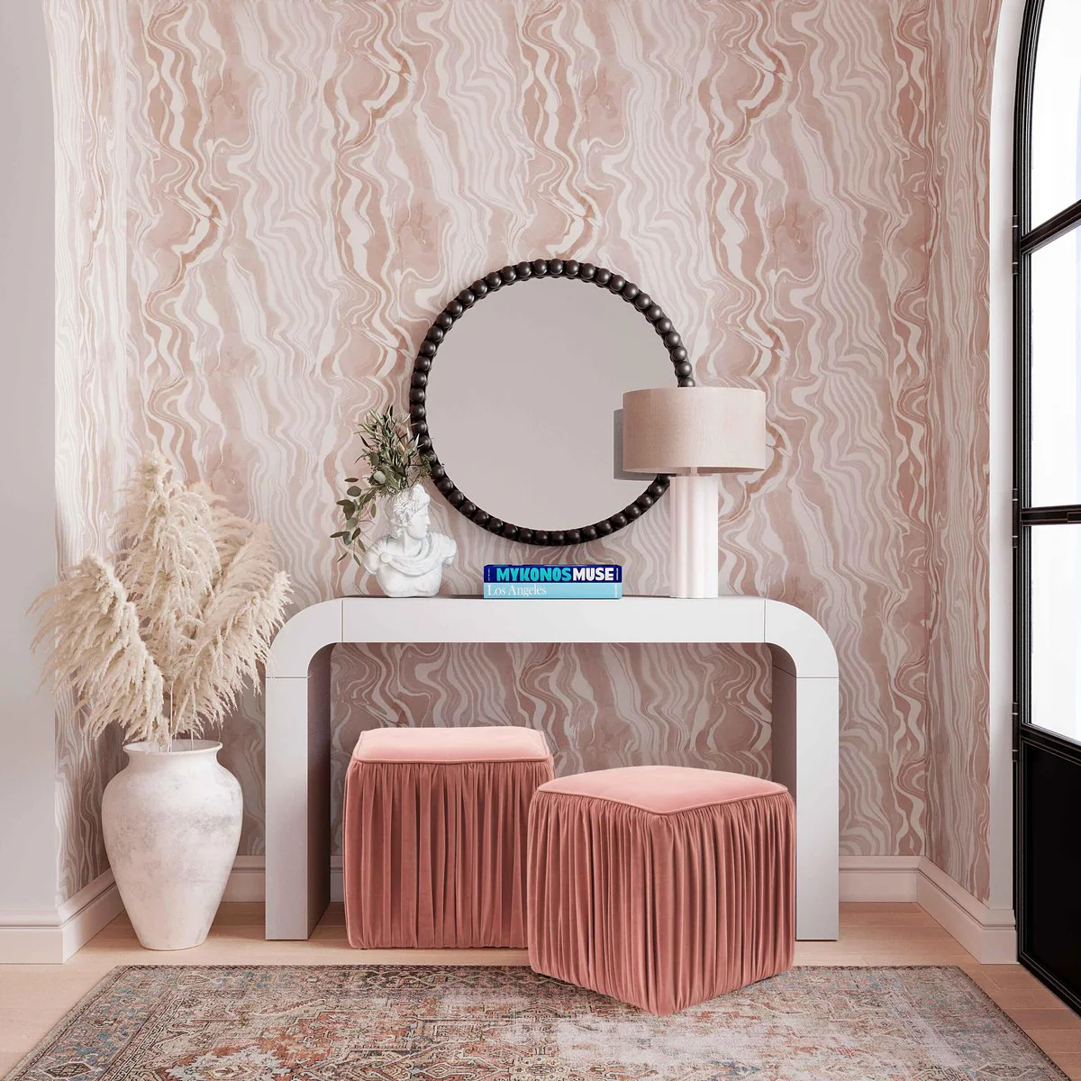 Latur Cream Table Lamp - Image 2