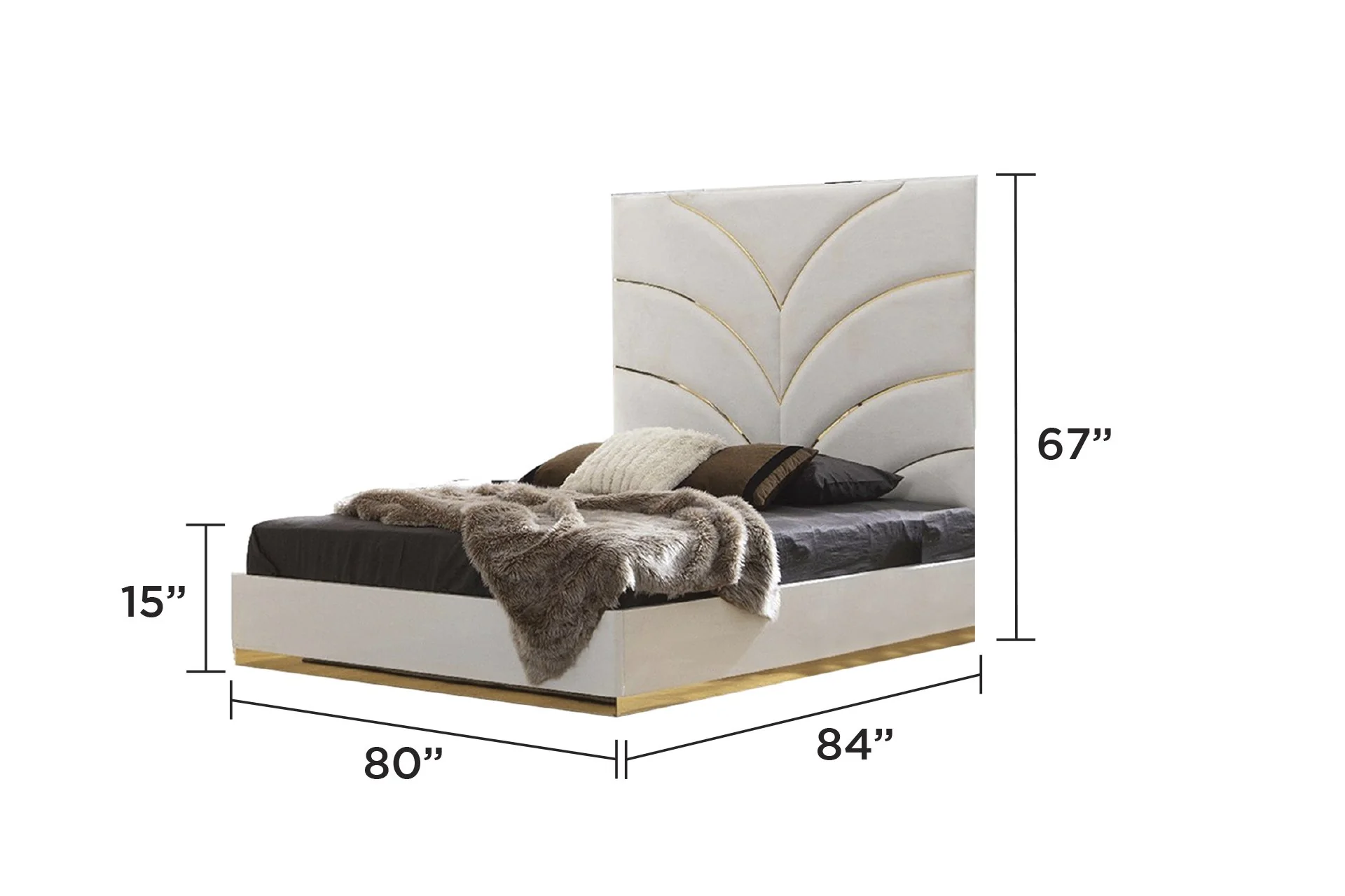 Laura King 6 Pc Bedroom Set White - Image 3