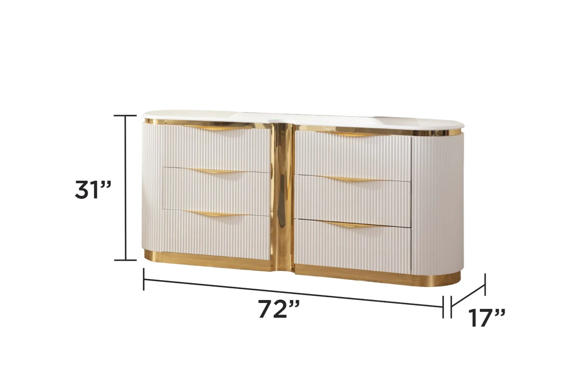 Laura King 6 Pc Bedroom Set White - Image 9