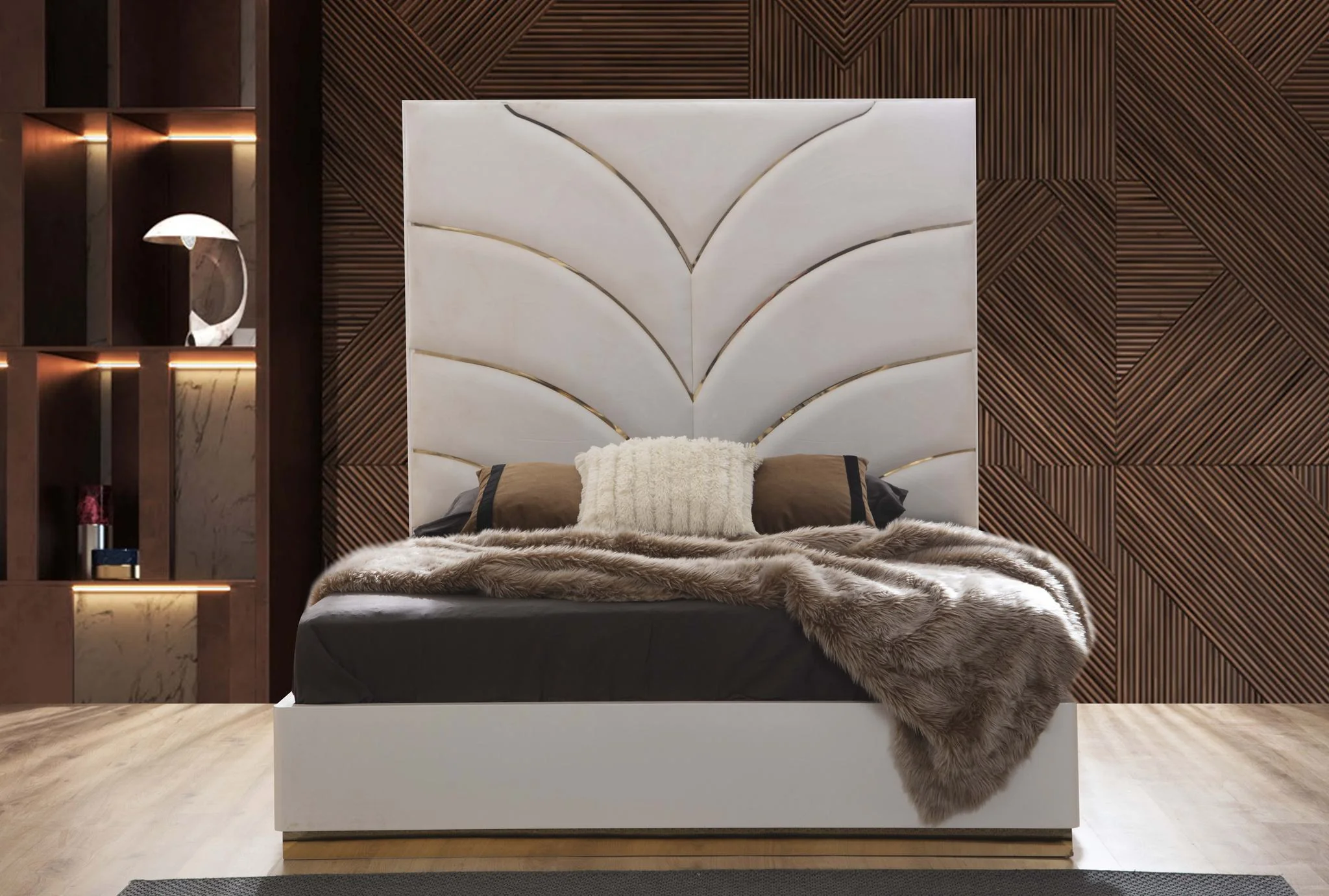 LAURA Queen Bed White - Image 3