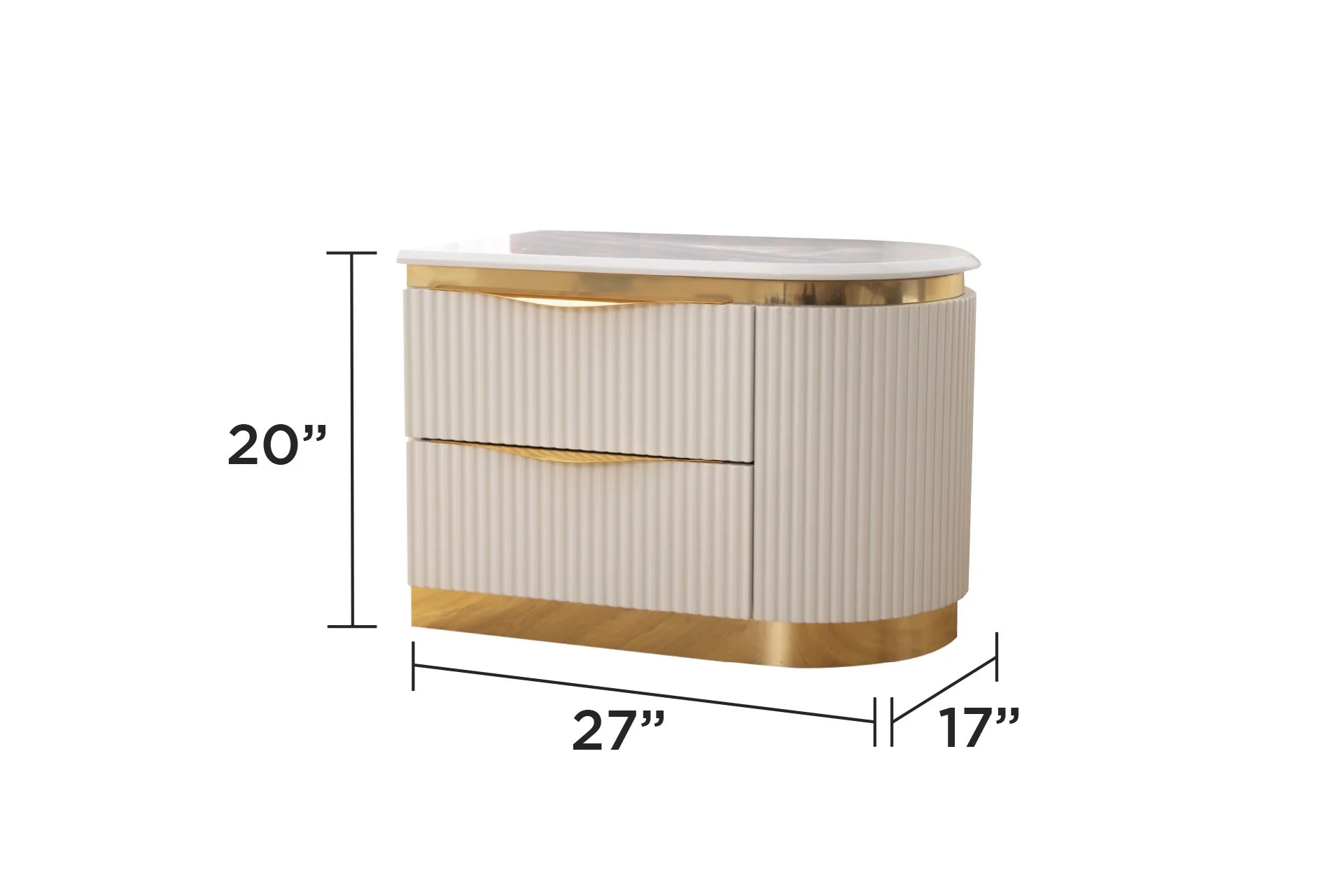 Laura Right - Nightstand White - Image 6