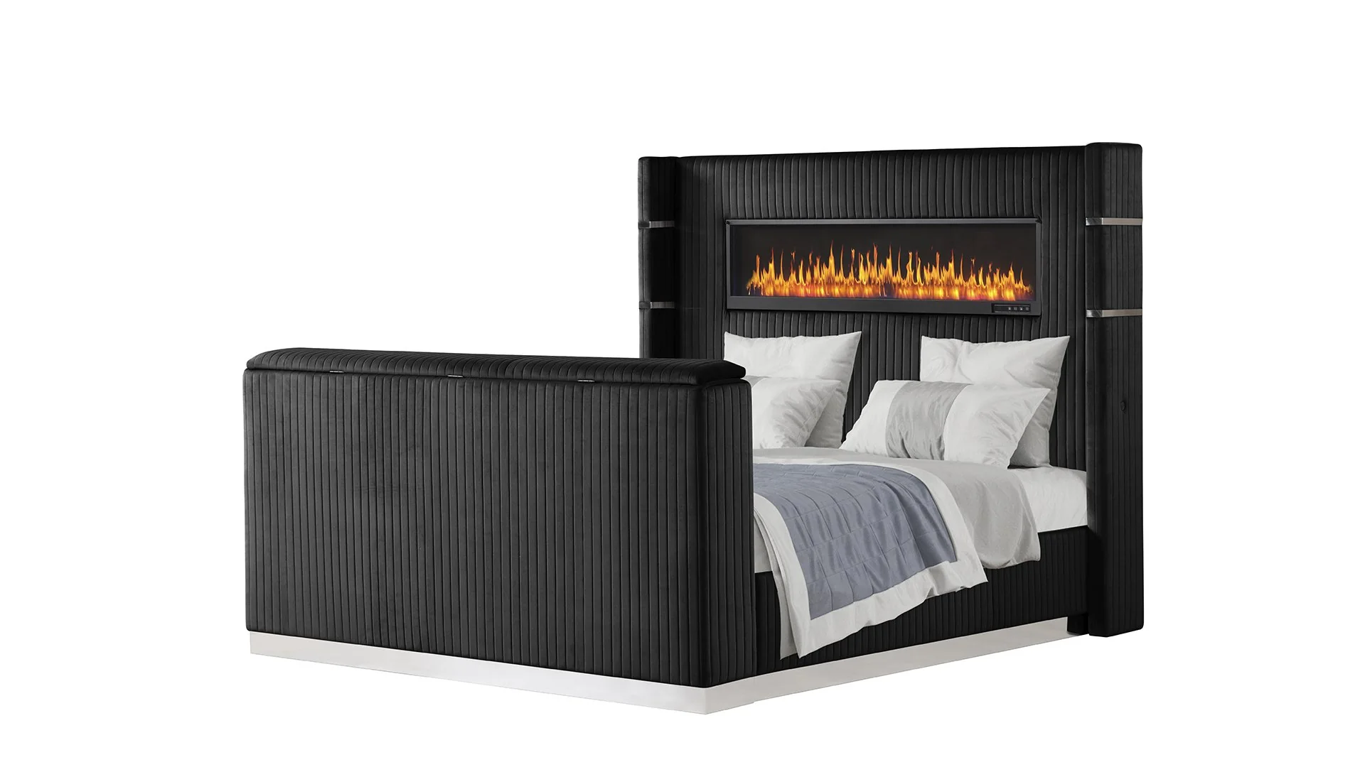 Lavish King 5PC Bedroom Set Black - Image 2