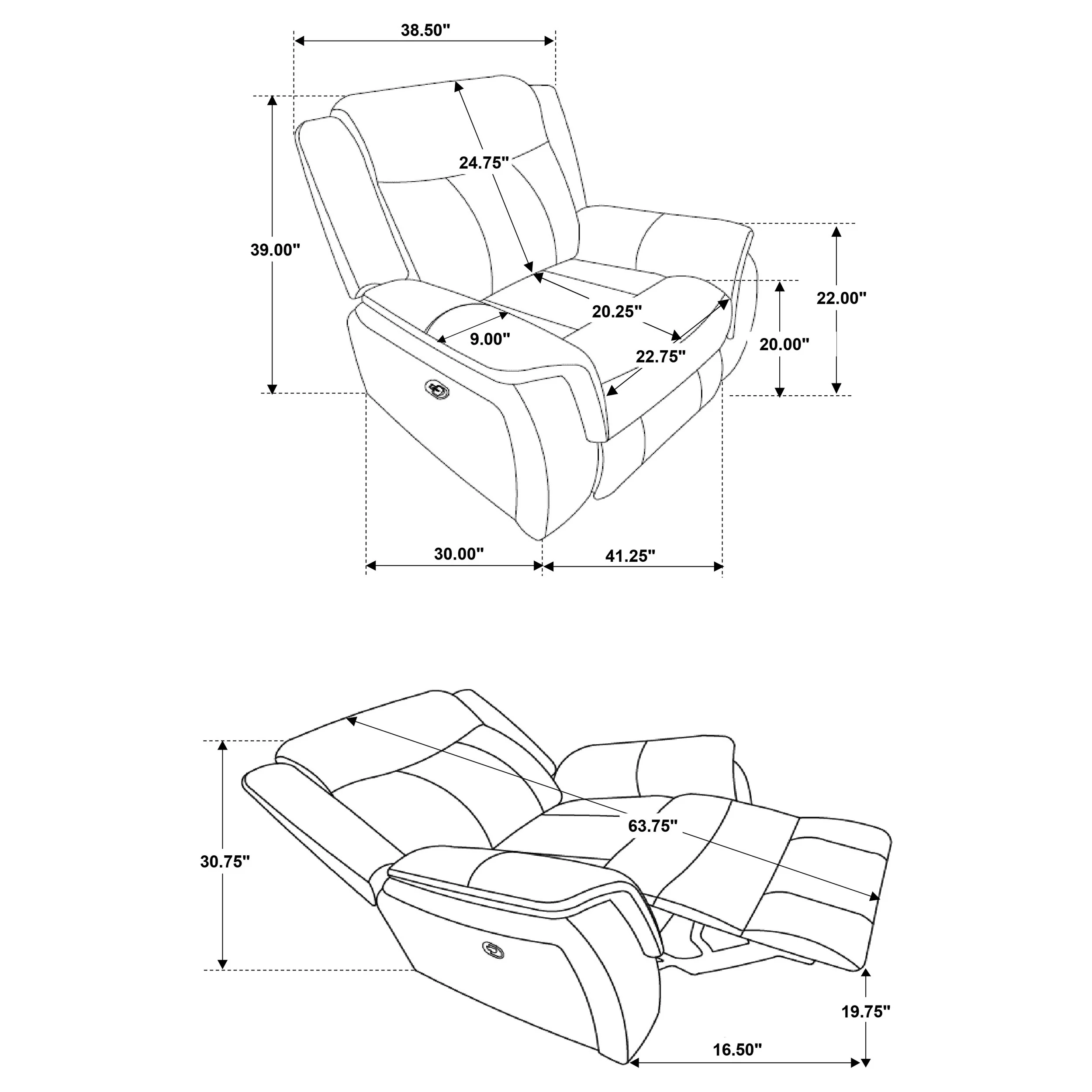 Lawrence Reclining Sofa Set - Image 20