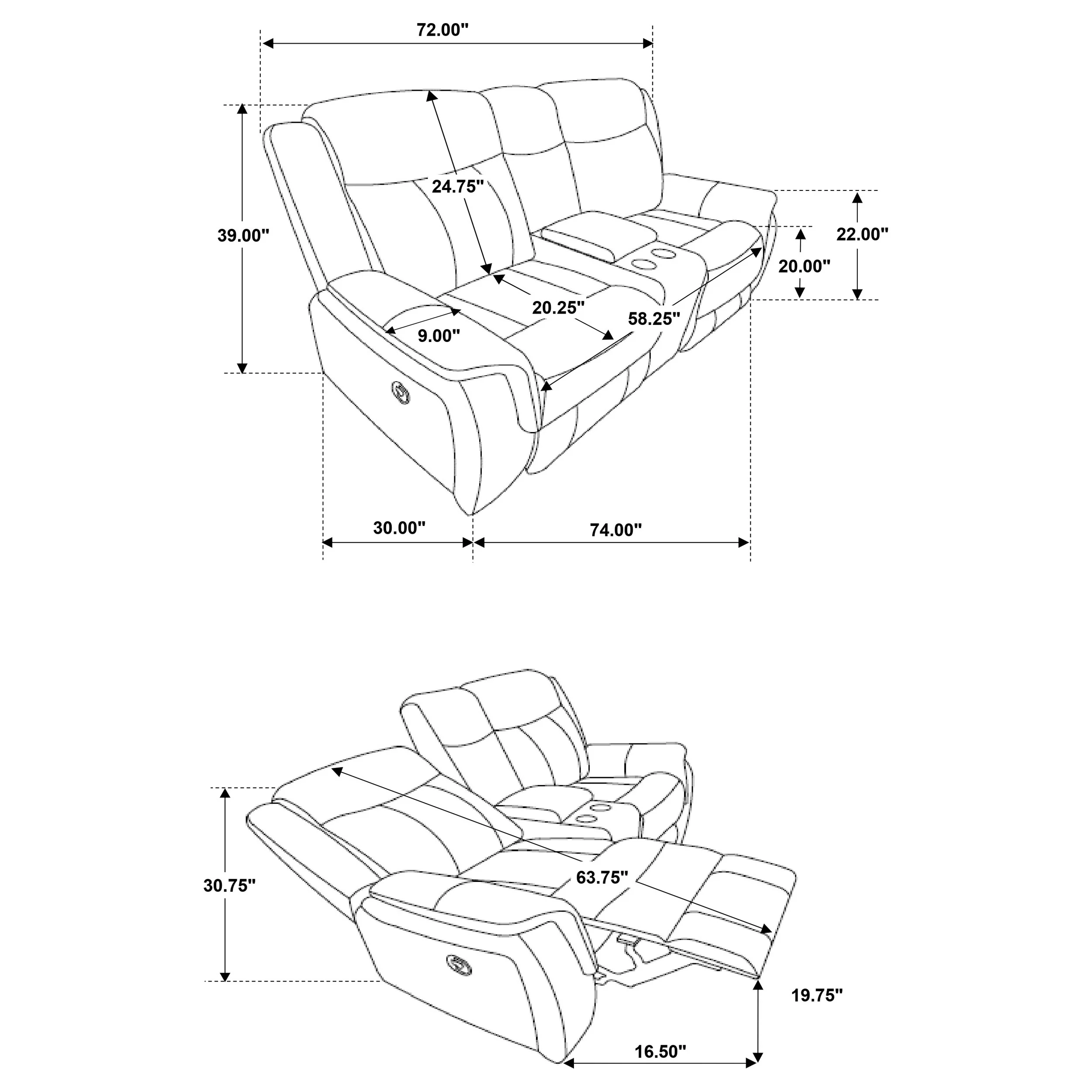 Lawrence Reclining Sofa Set - Image 9