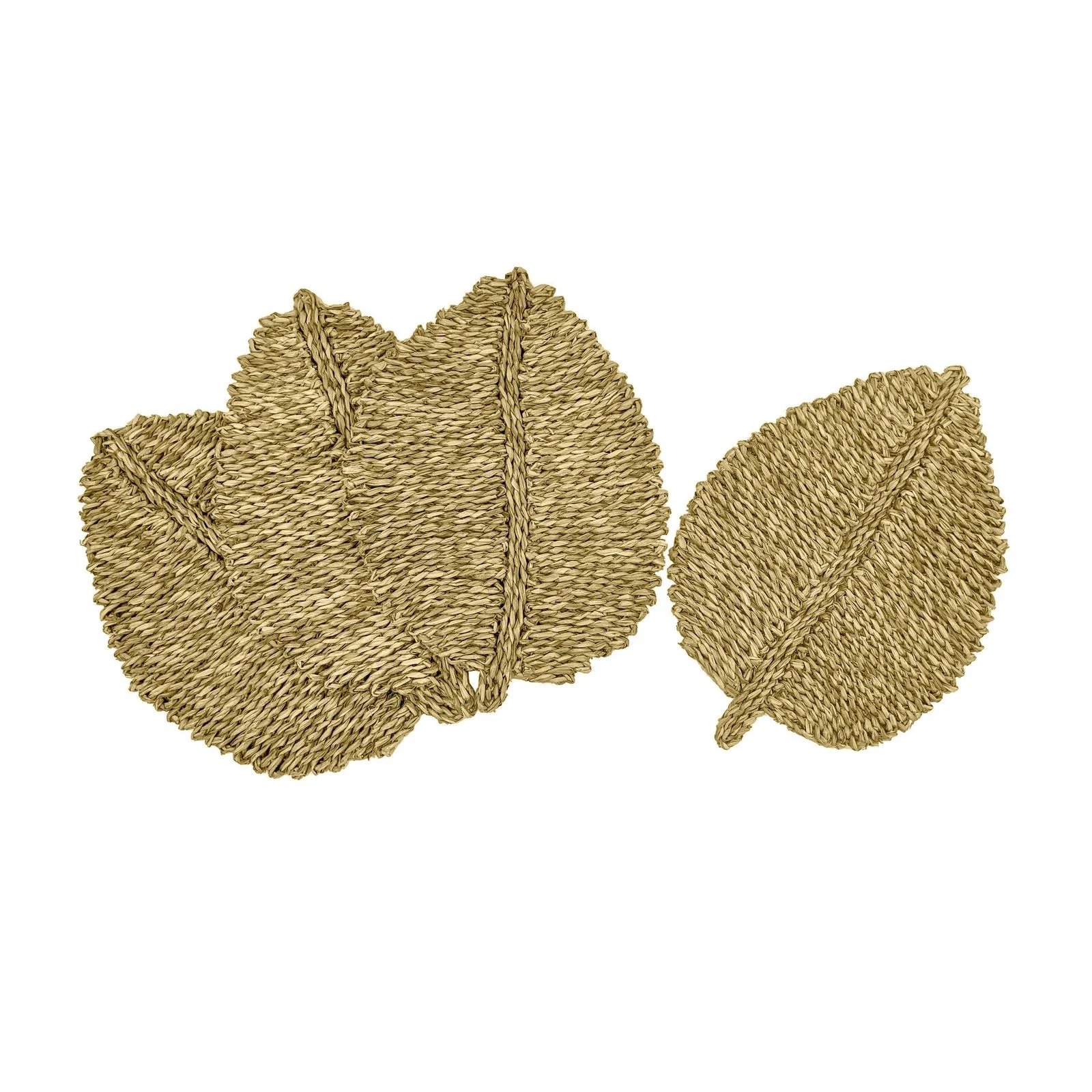 Leaf Natural Seagrass Placemat - Set of 4 - Image 3