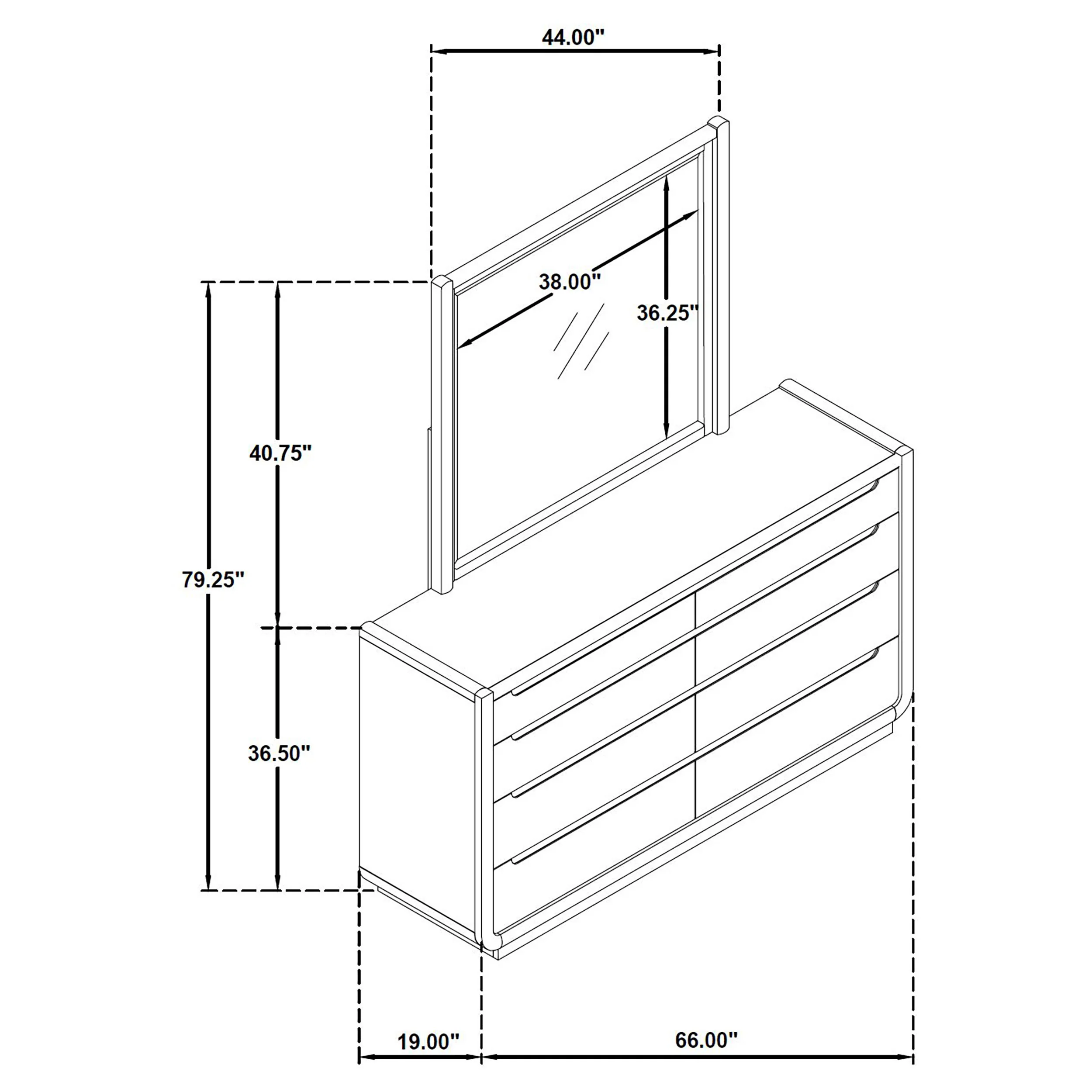 Leandro Dresser with Mirror - Image 12