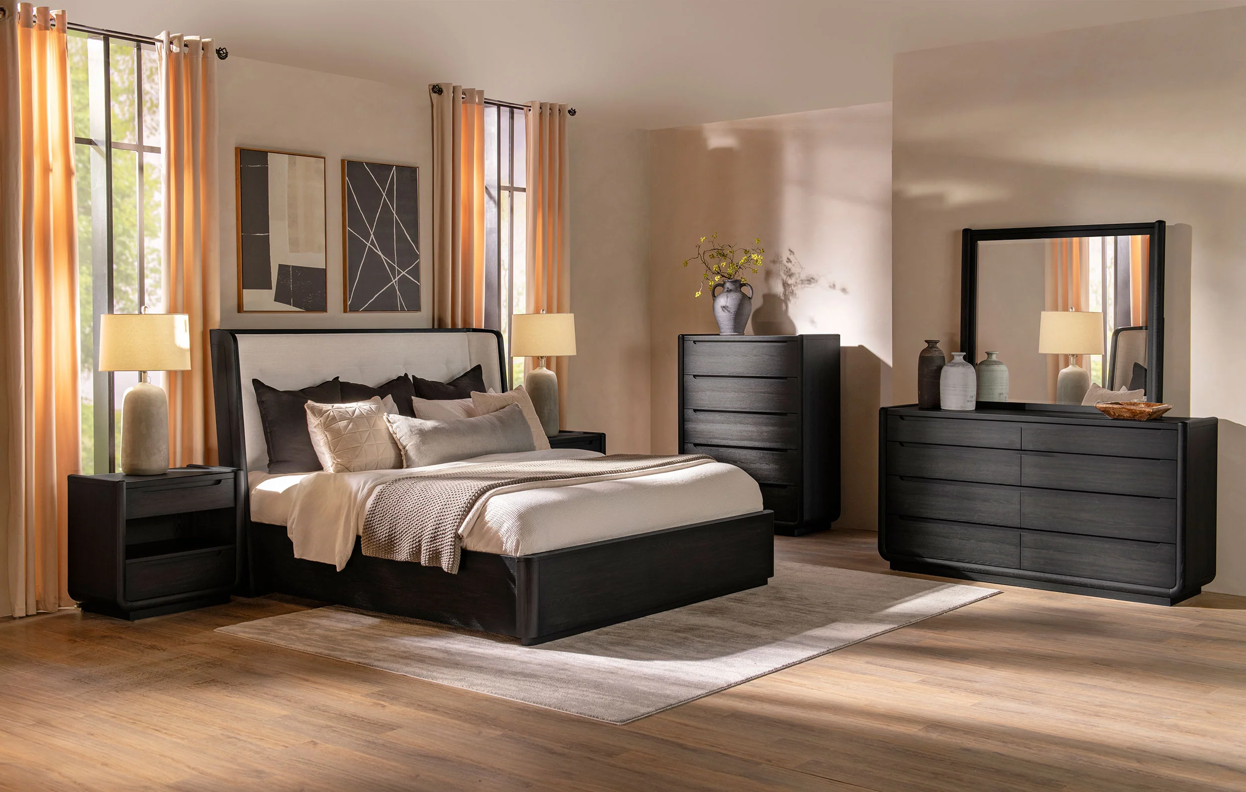 Leandro Wingback Bed - Image 22