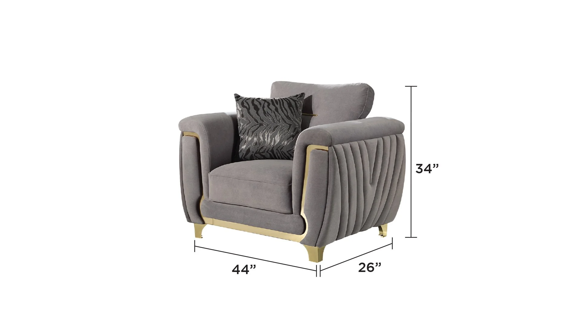 Leena Chair Gray - Image 5