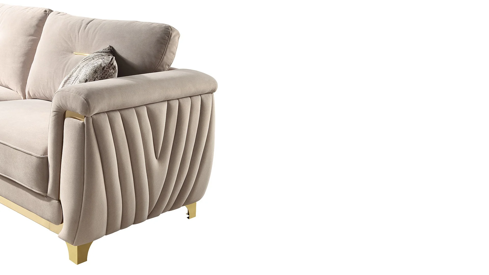 Leena Sofa Beige - Image 4