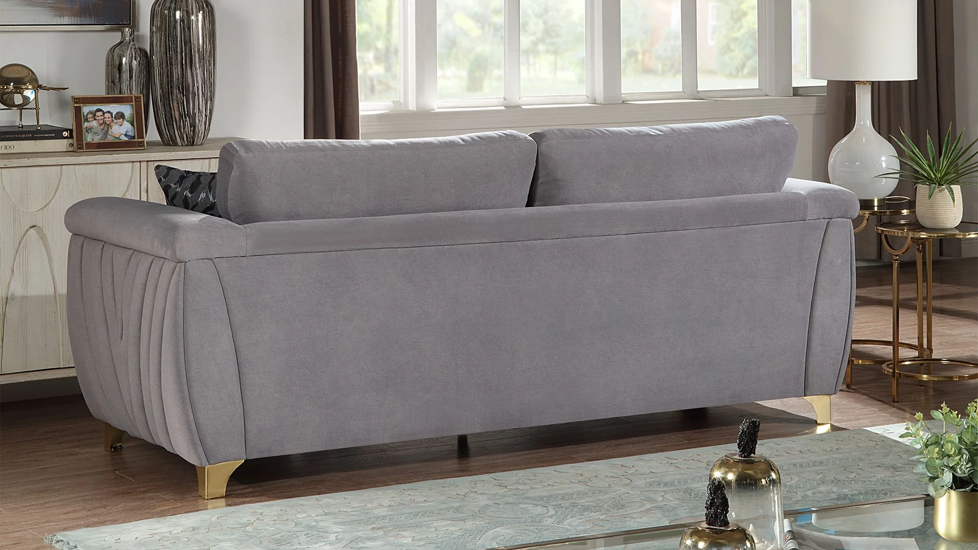 Leena Sofa Gray - Image 3