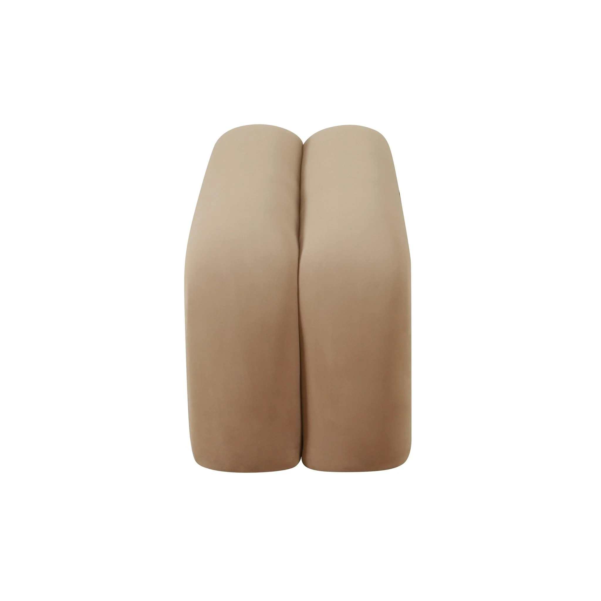 Leigh Taupe Velvet Channeled Bench - Image 5