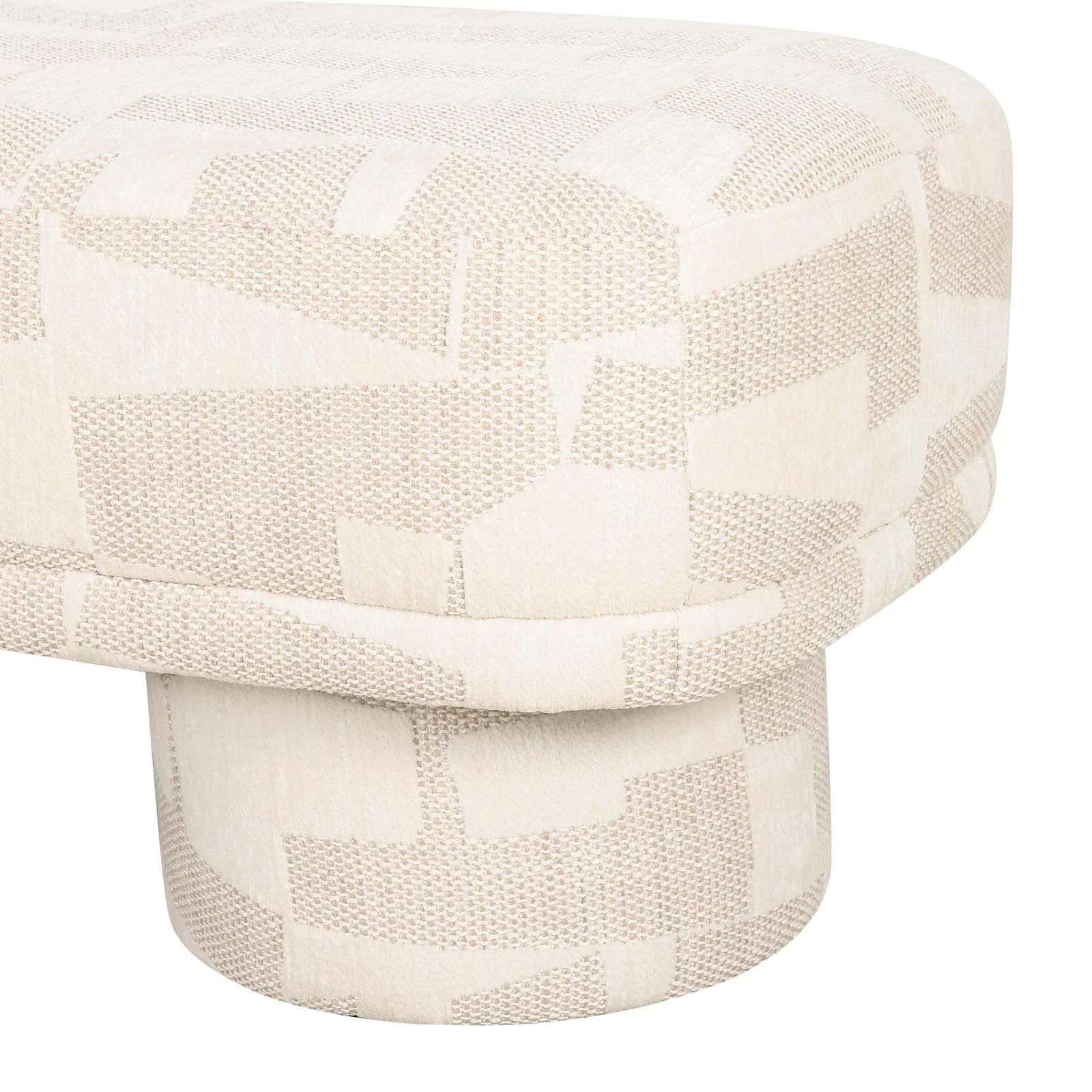 Lena Cream Jacquard Bench - Image 6