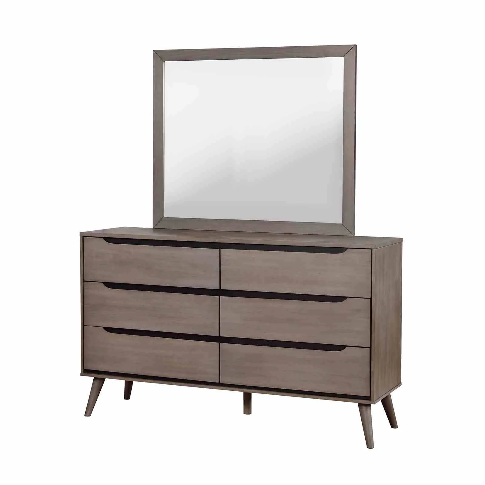 Lennart Rectangular Mirror, Gray - Image 3