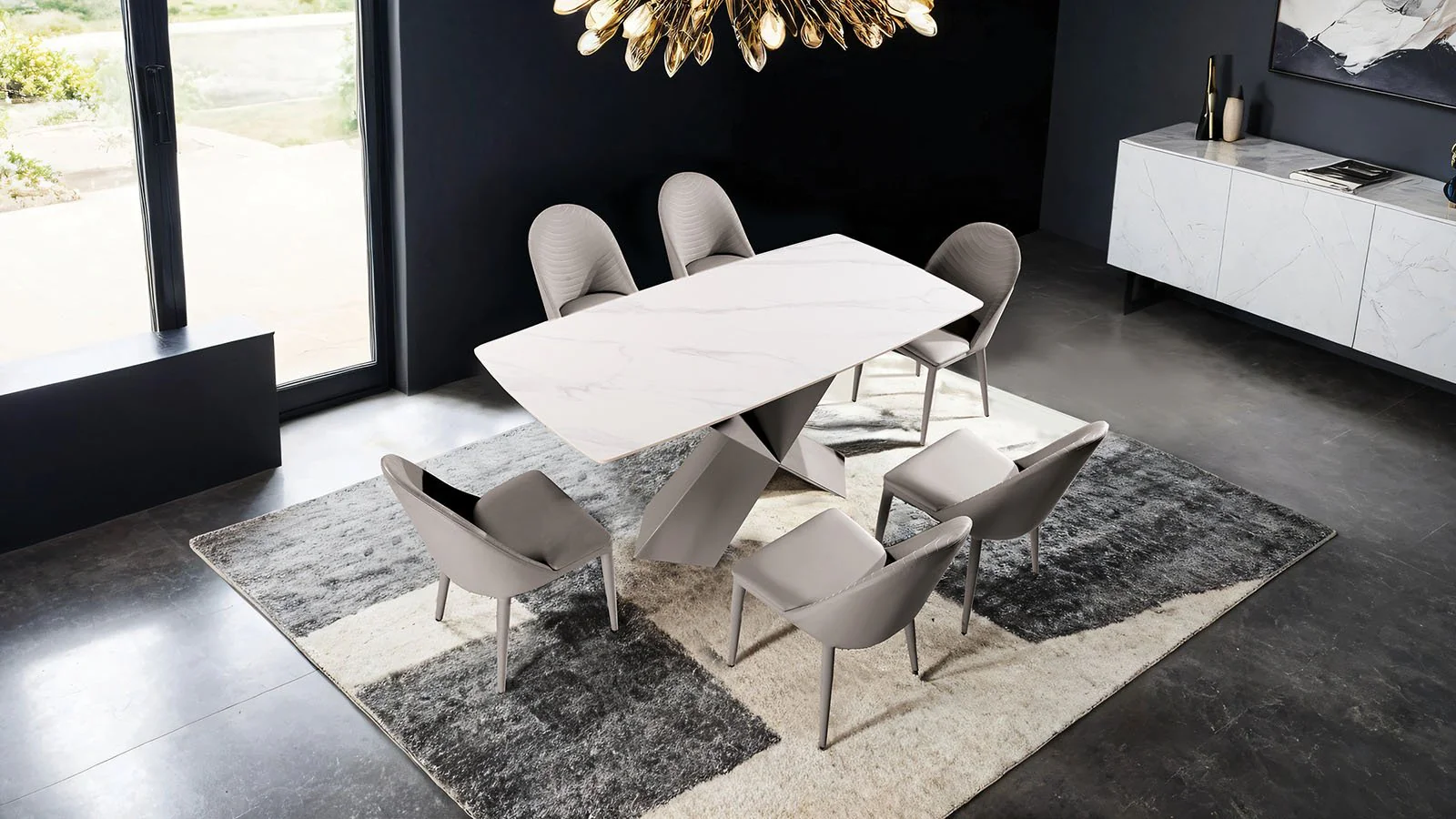 Lenvik 7 Pc. Dining Table Set - Image 2