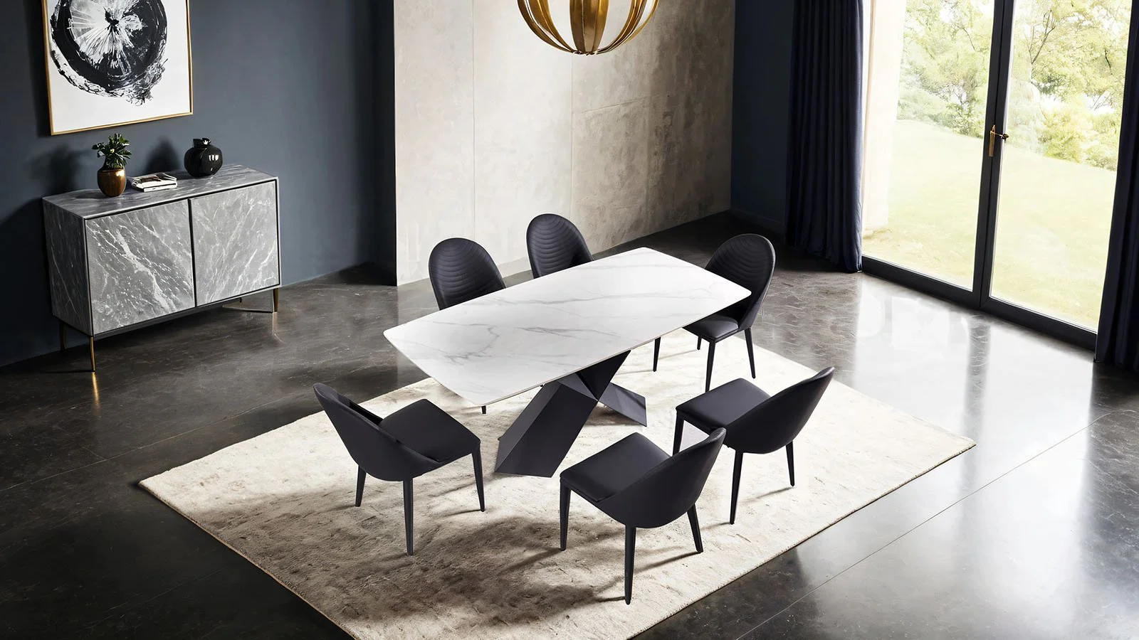 Lenvik 7 Pc. Dining Table Set - Image 2