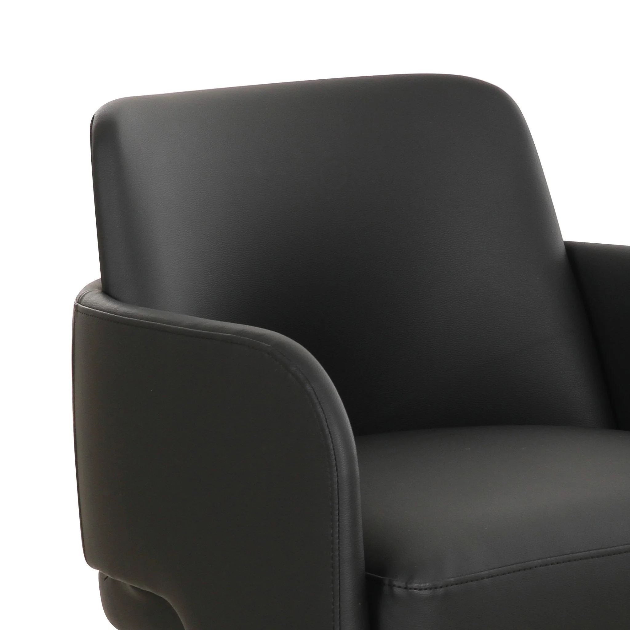 Leo Black Performance Vegan Leather Dining Chair - Image 5