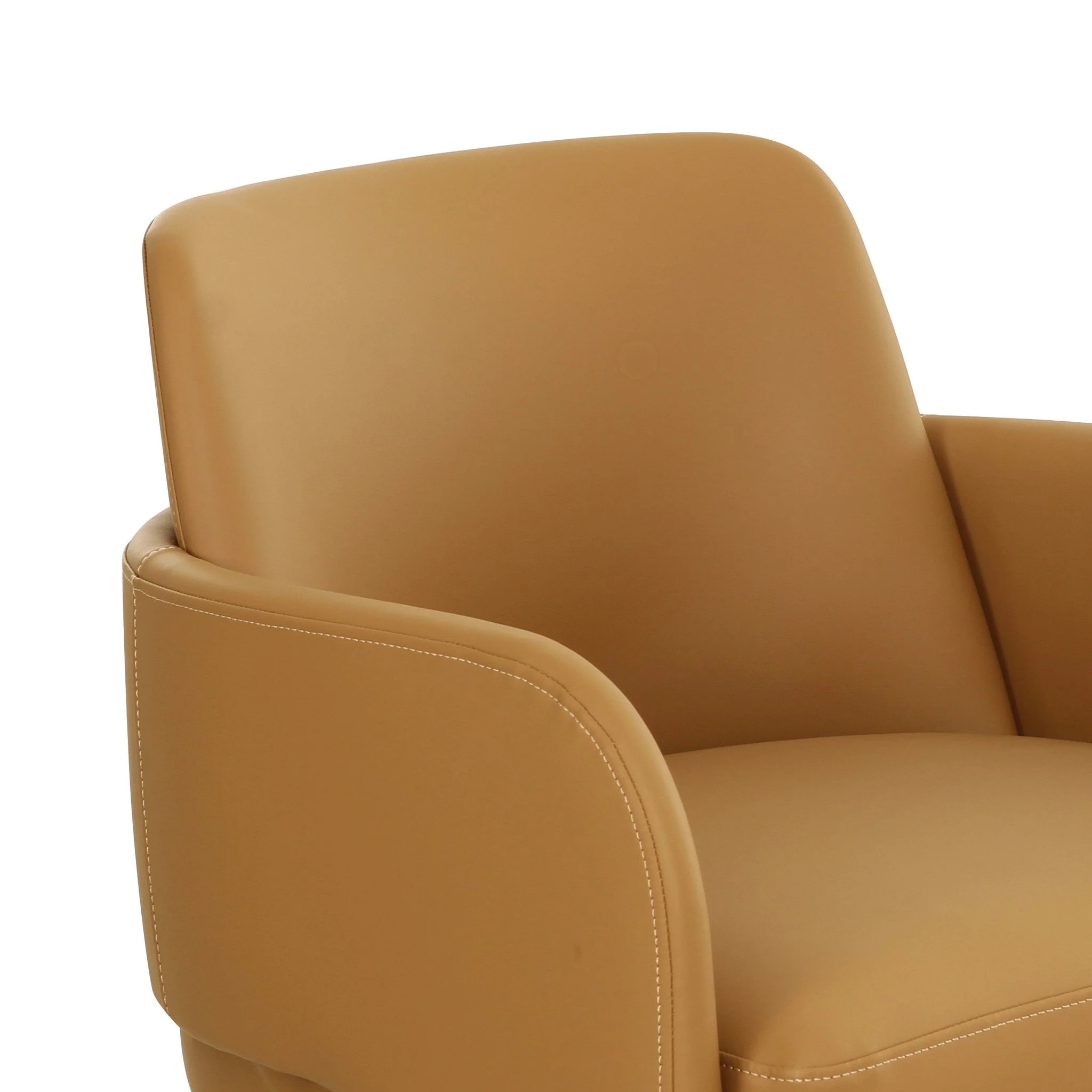 Leo Tan Performance Vegan Leather Dining Chair - Image 5