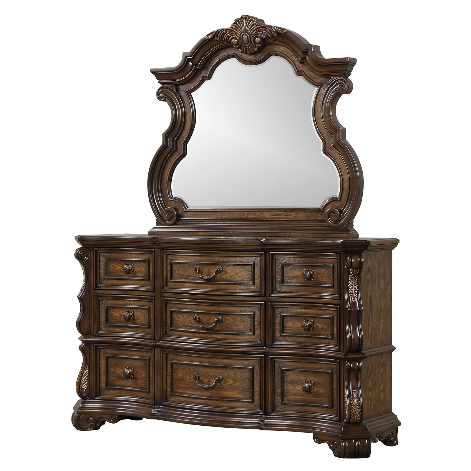 Leovanni Dresser w/ Jewelry Tray, Dark Brown - Image 4