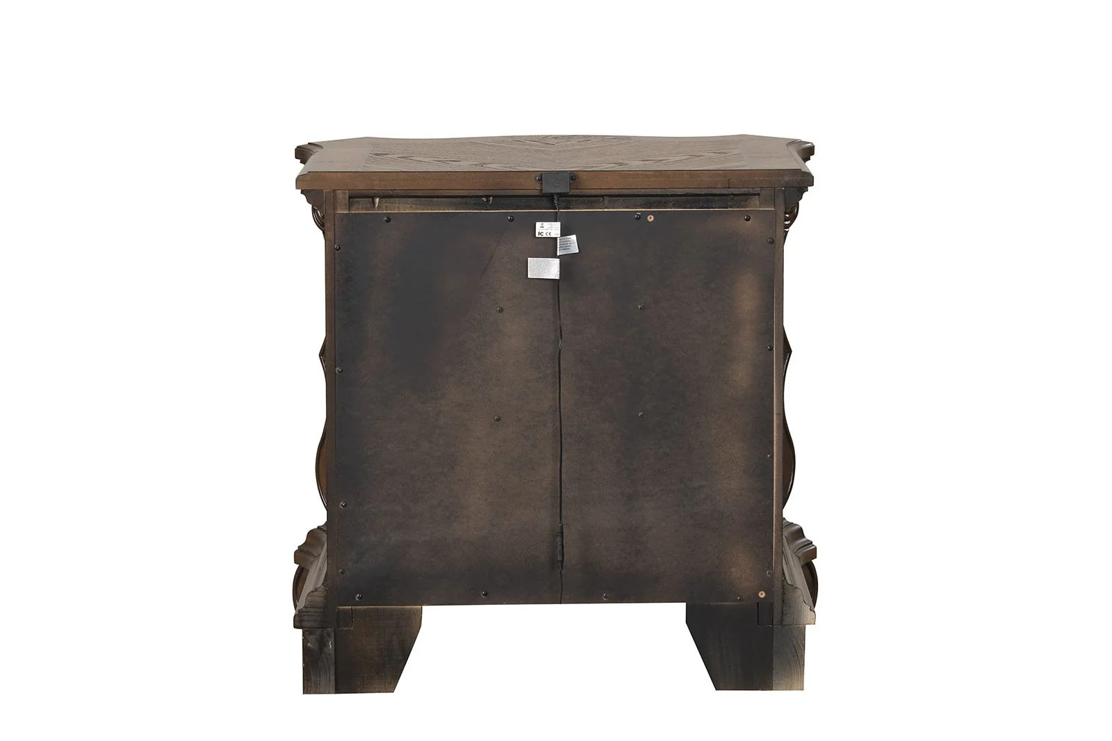 Leovanni Nightstand W/ USB A-C, Dark Brown - Image 6