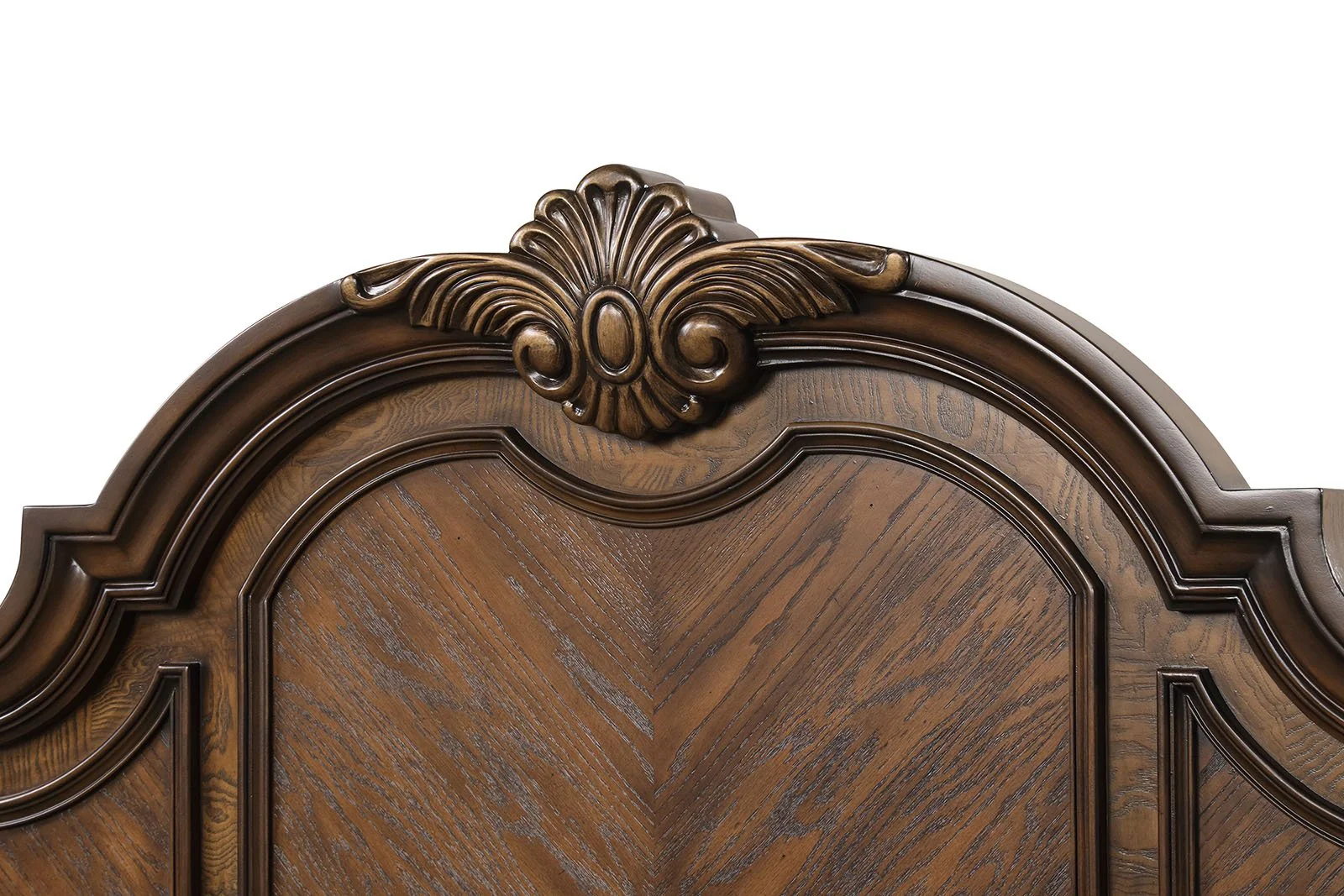 Leovanni Queen Panel Bed, Dark Brown - Image 6